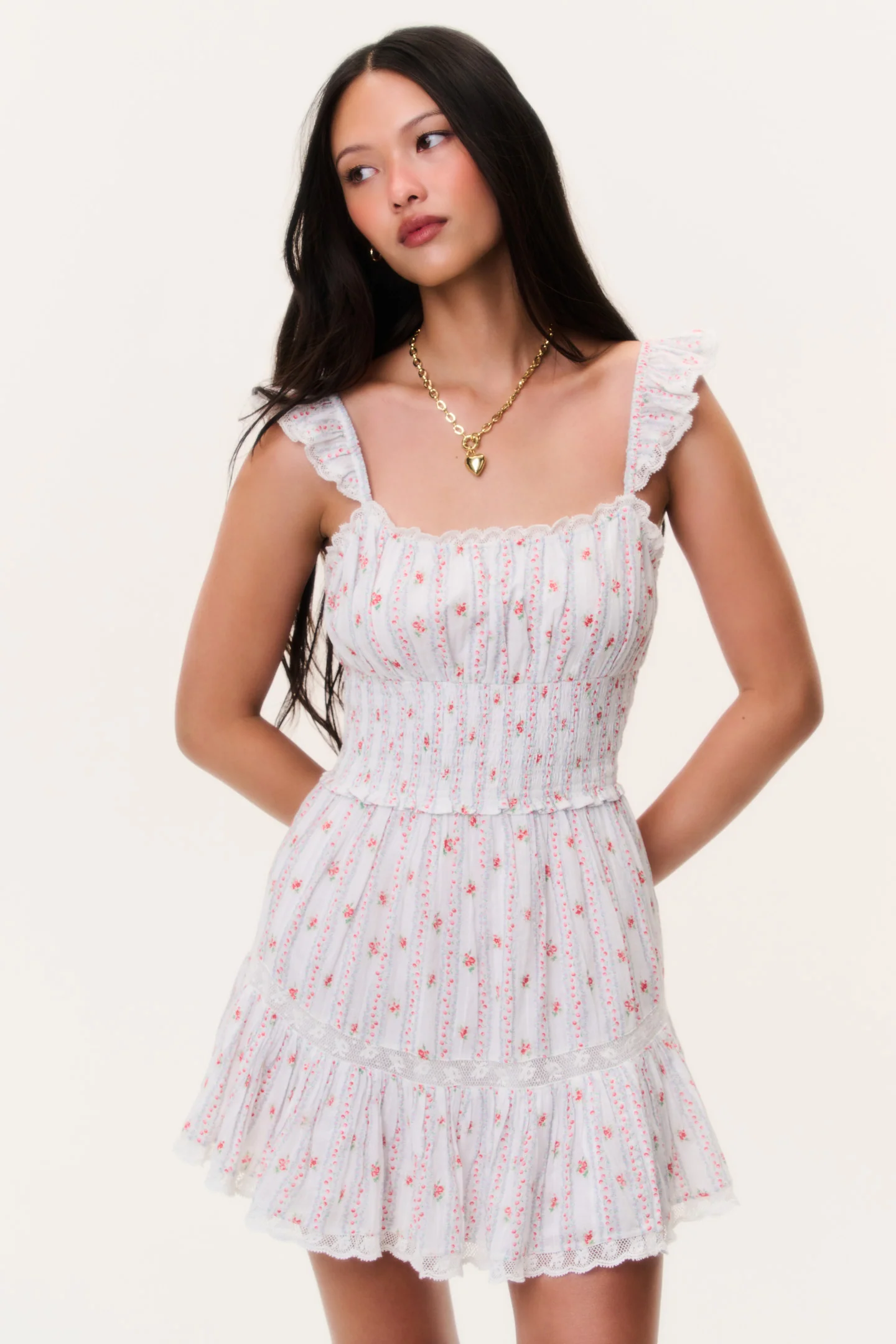 Vestido Mini de Rayas de Cereza Maralina