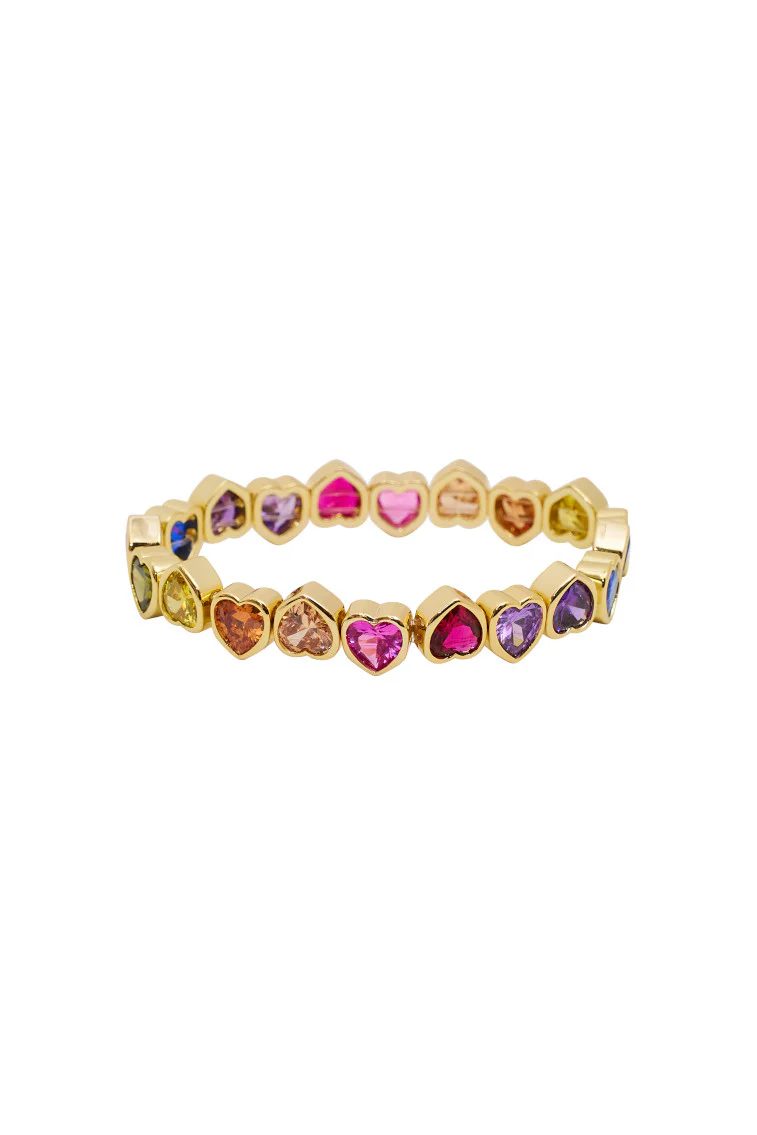 Pulsera elástica grande de corazón de Erin Wachs Pulsera elástica grande de corazón de Erin Wachs