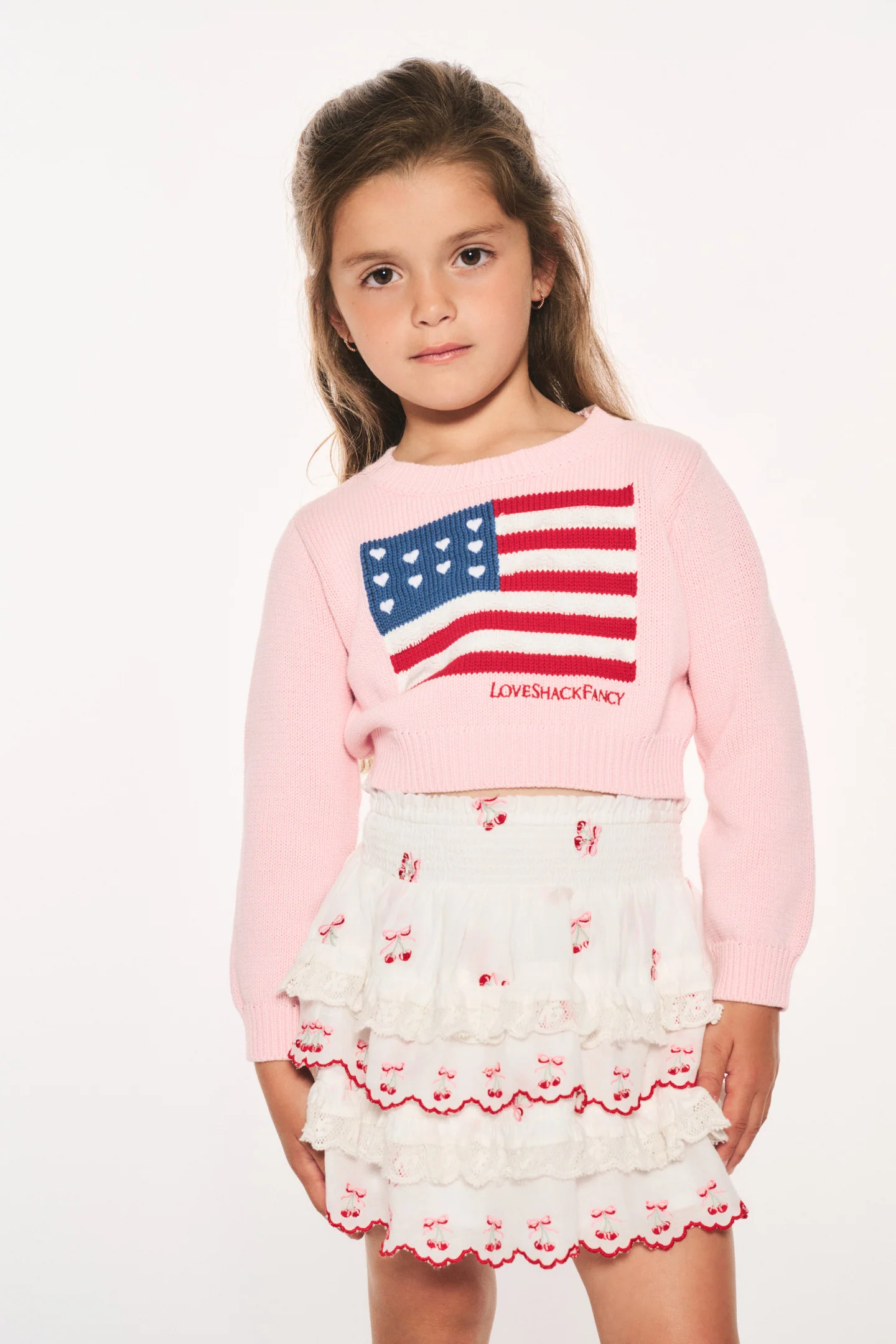 Chaqueta de pulóver para niñas Viennetta Heritage con bandera