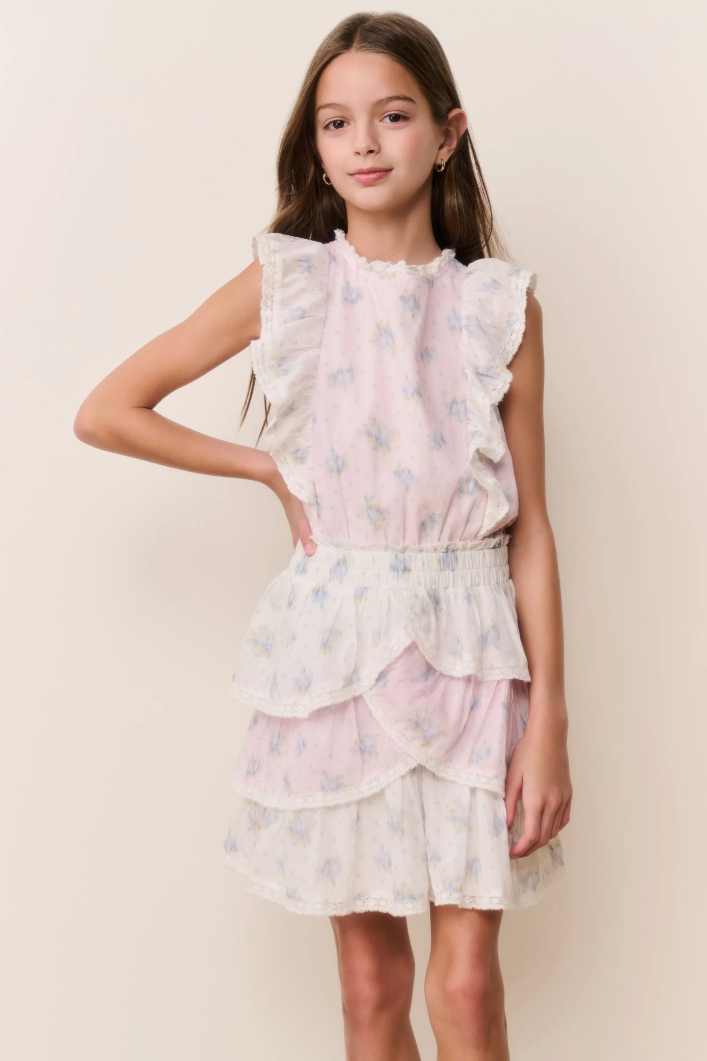 Vestido con estampado mixto Tween Decker