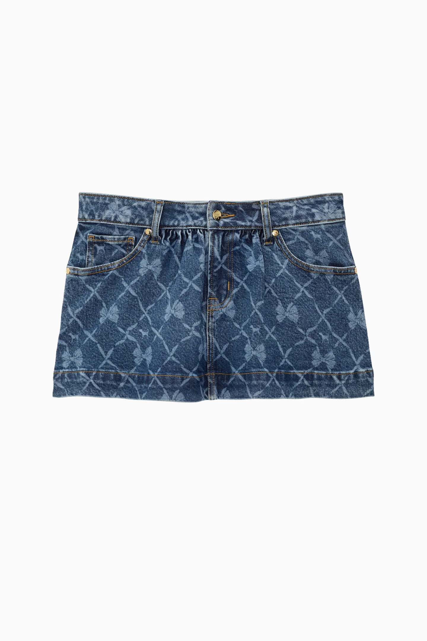 Falda de mezclilla PINK x LoveShackFancy