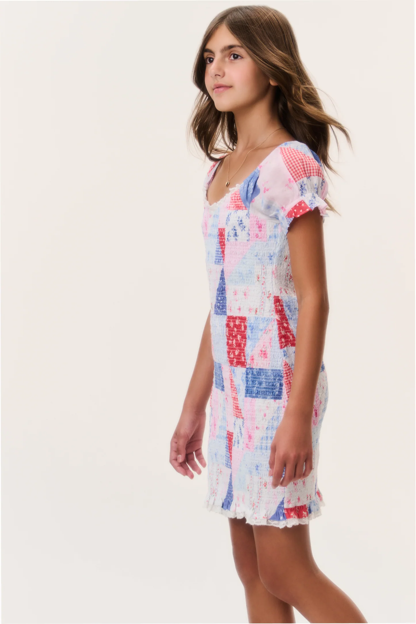 Vestido Mini Patchwork Tween Solier