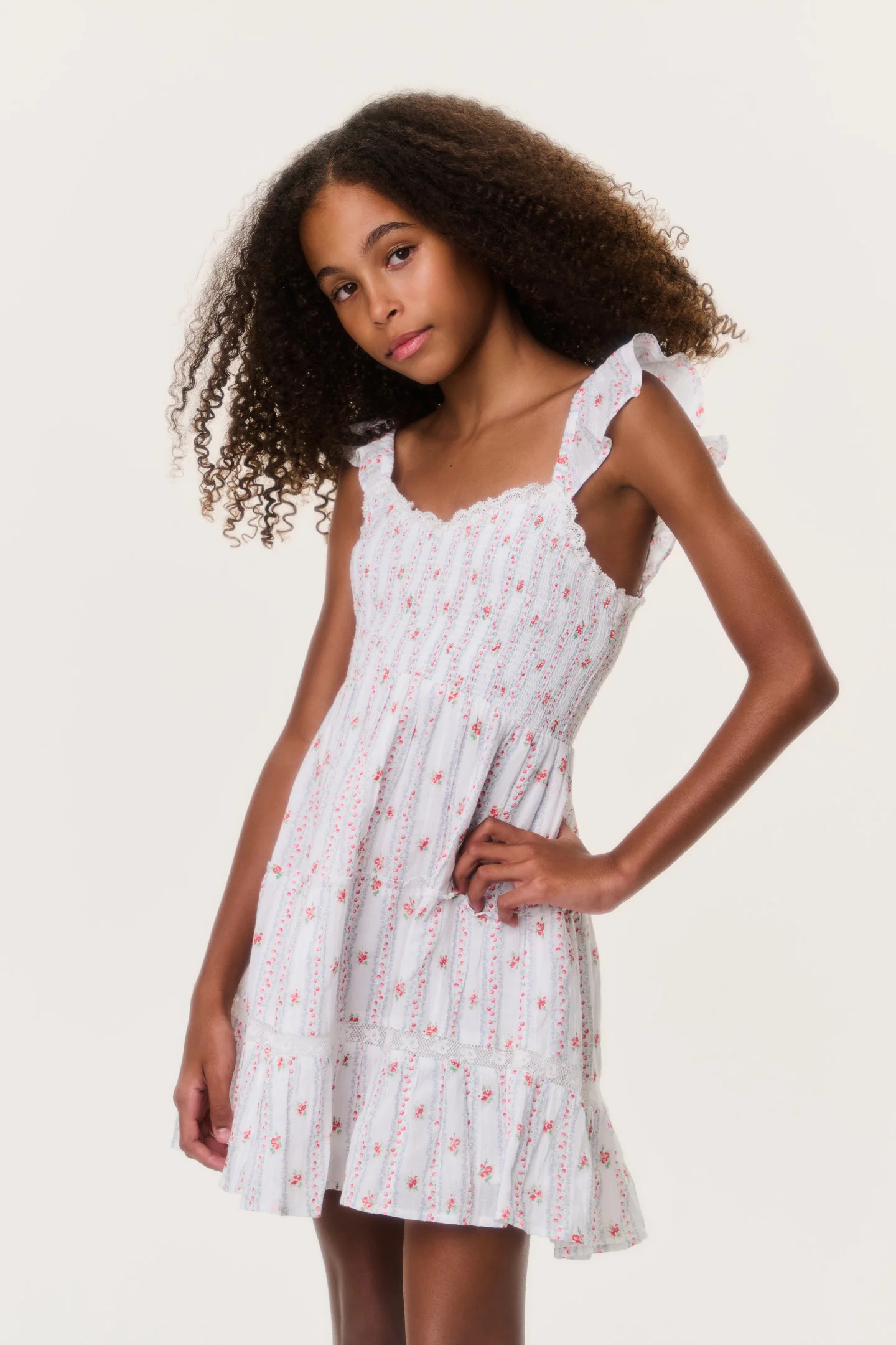 Vestido Avenora con Estampado de Cereza para Niña