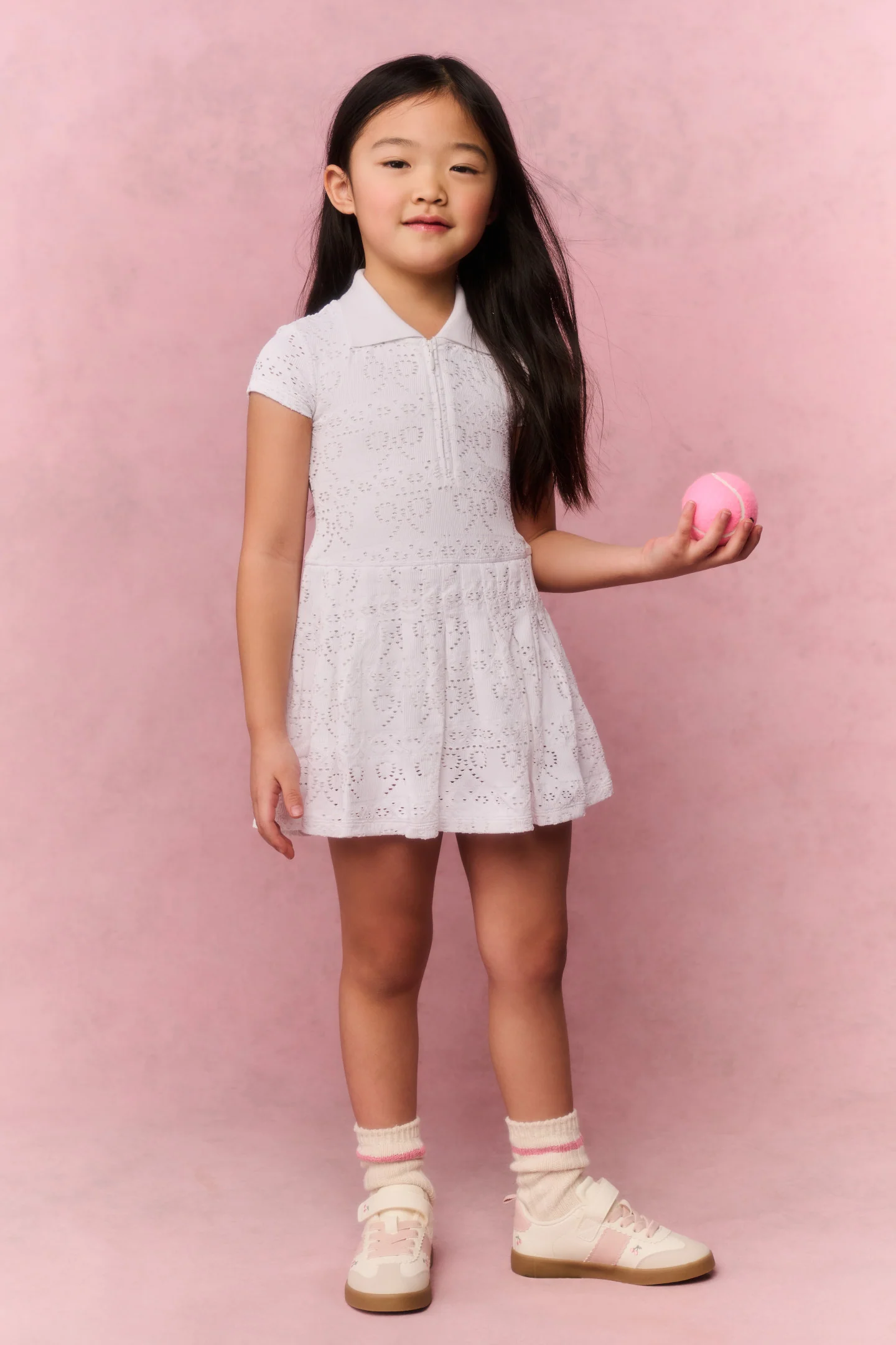 Vestido Activo con Ojales para Niñas