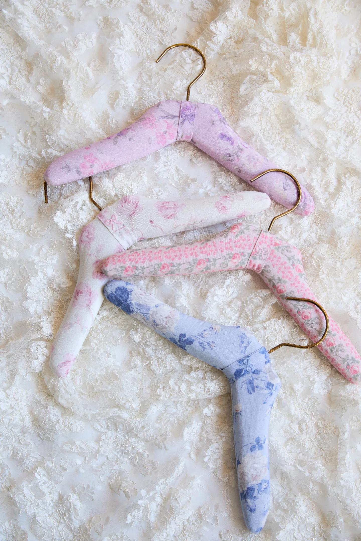 Ganchos de tela con estampado de herencia para niños - Conjunto de 4