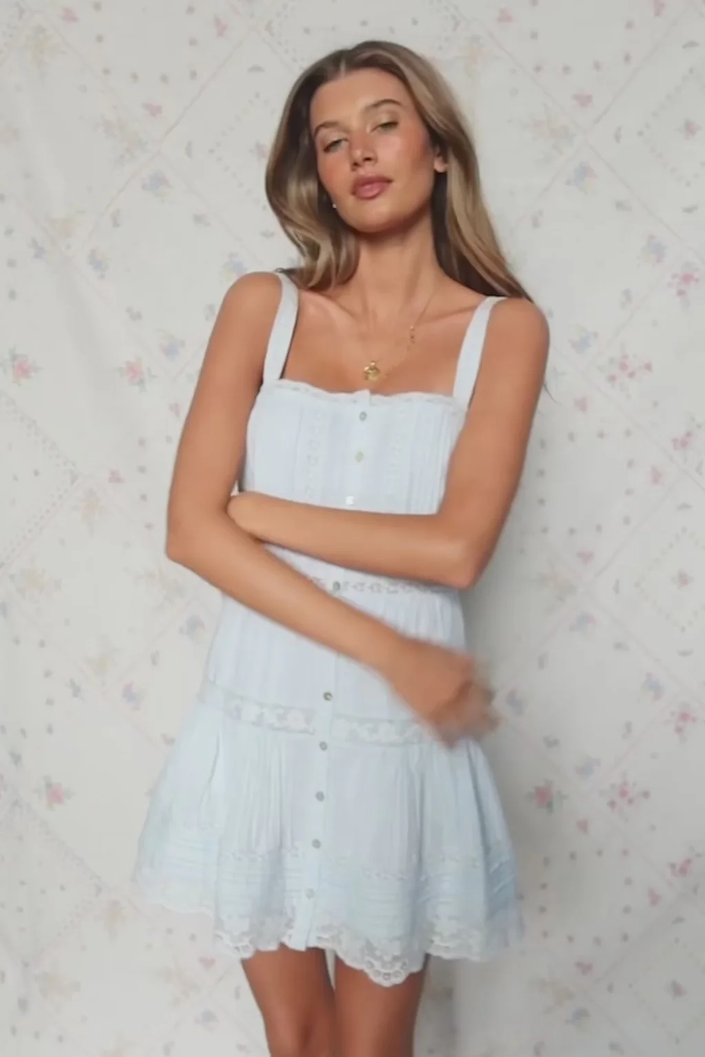 Vestido Mini de Algodón Charlize