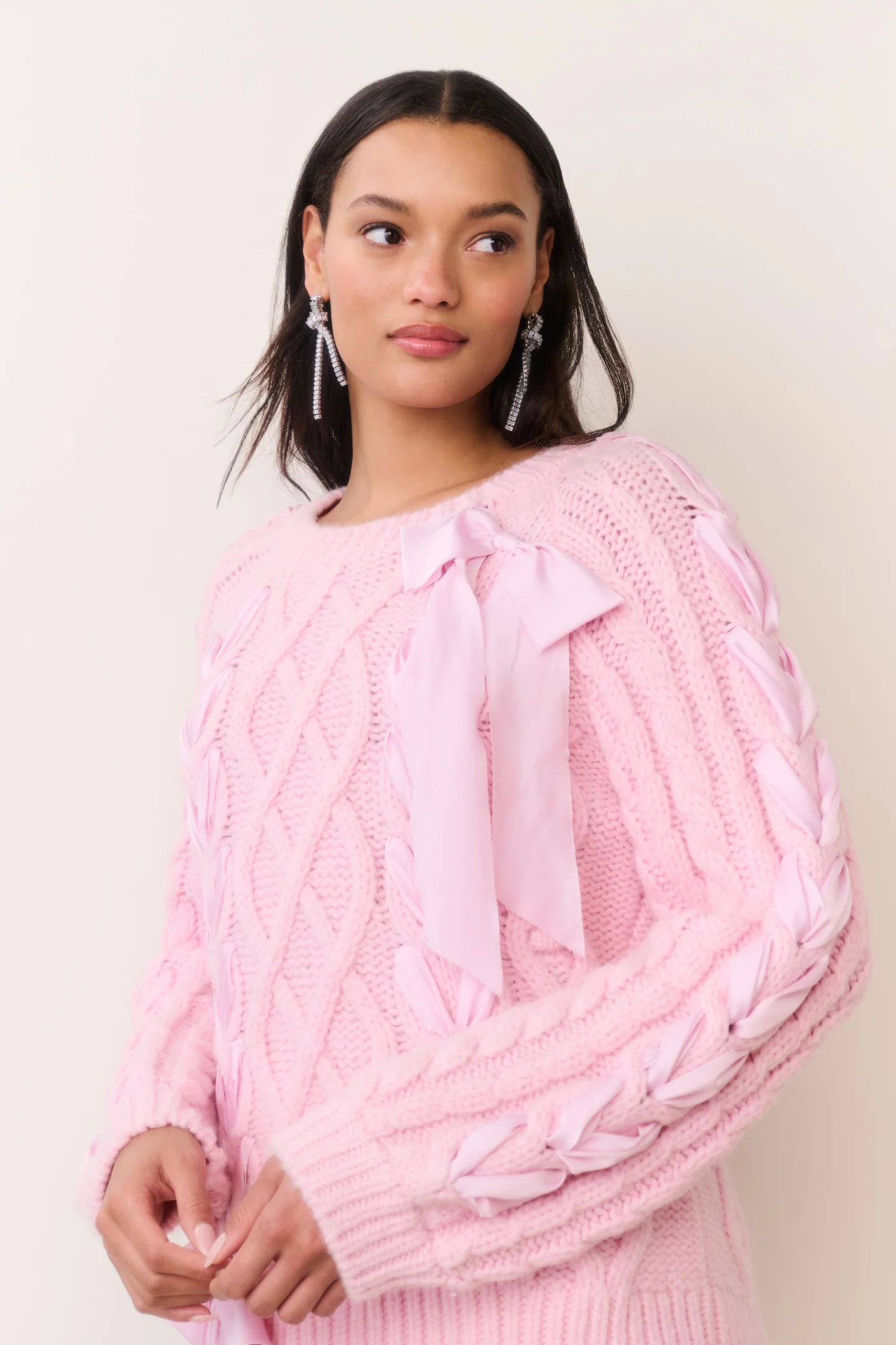 Kloss Pullover con cinta de mezcla de alpaca
