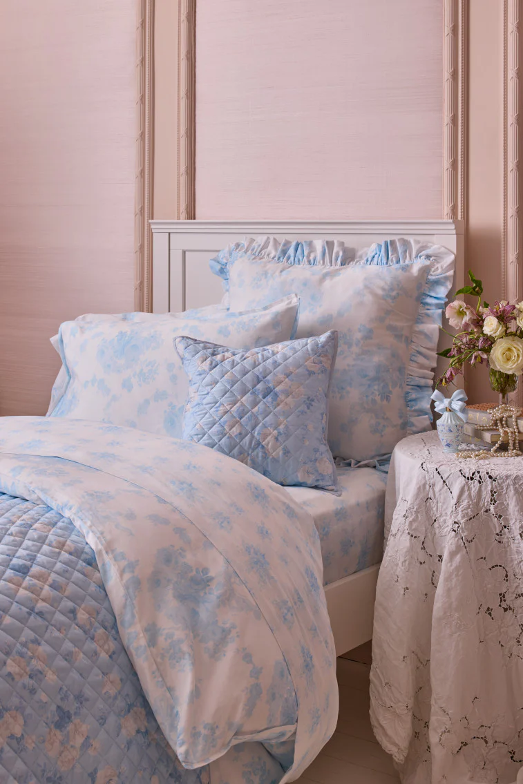 Juego de sábanas de algodón sateen floral