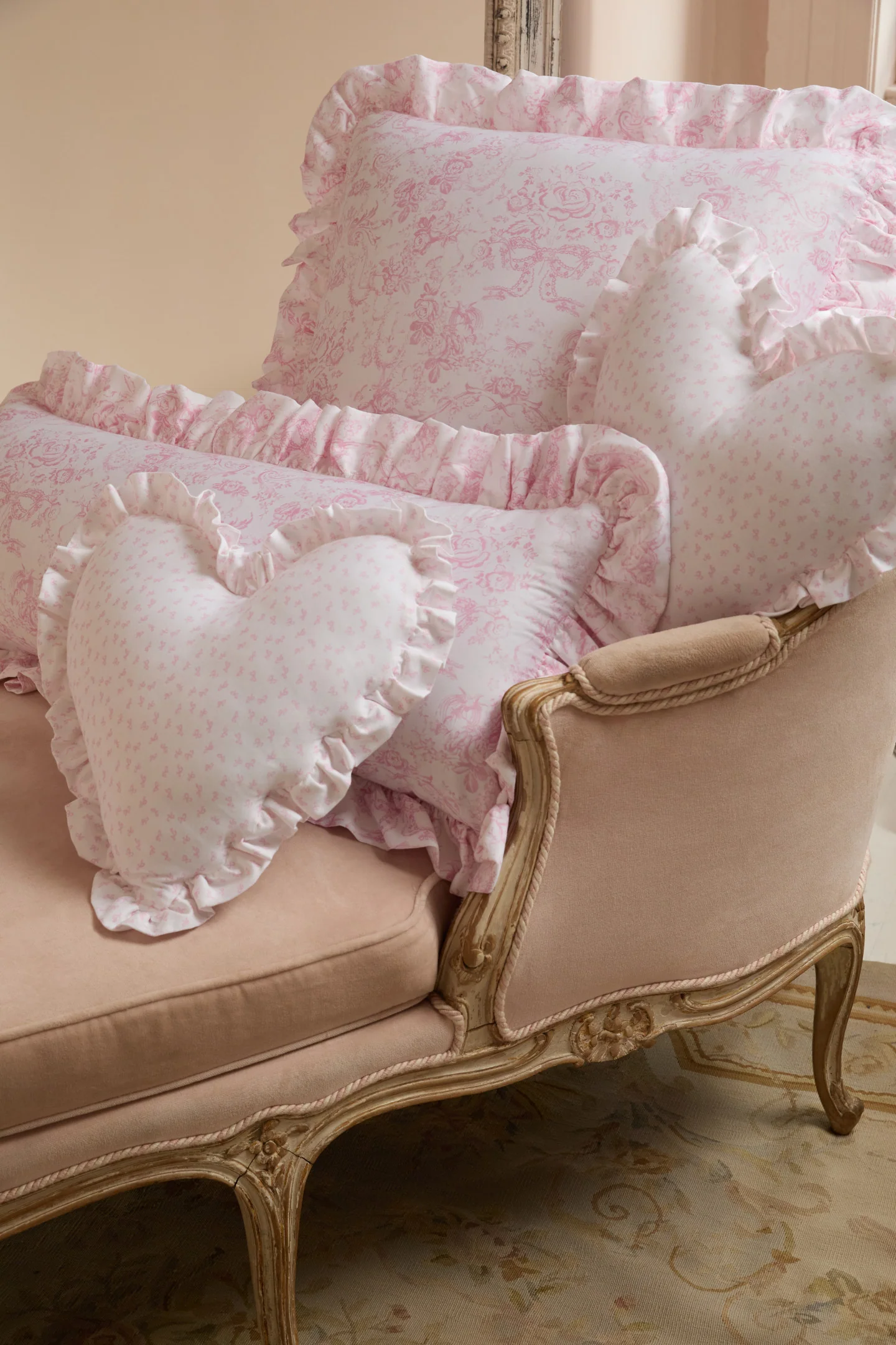 Almohada con Estampado de Toile de Lumbar