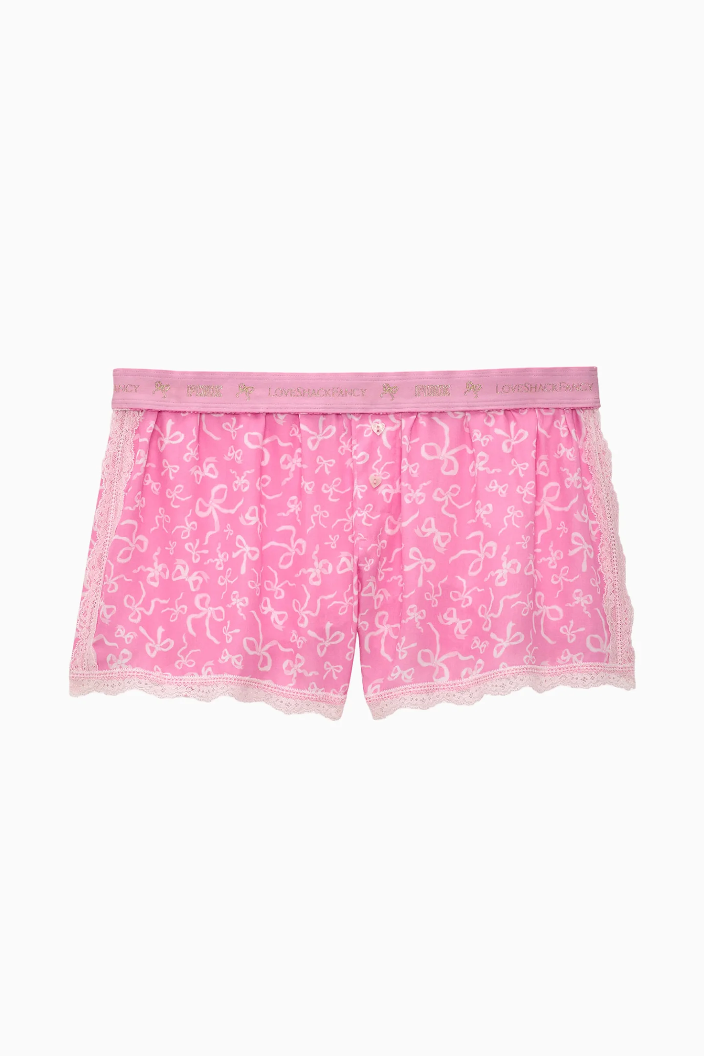 Pantalones cortos rectangulares PINK x LoveShackFancy
