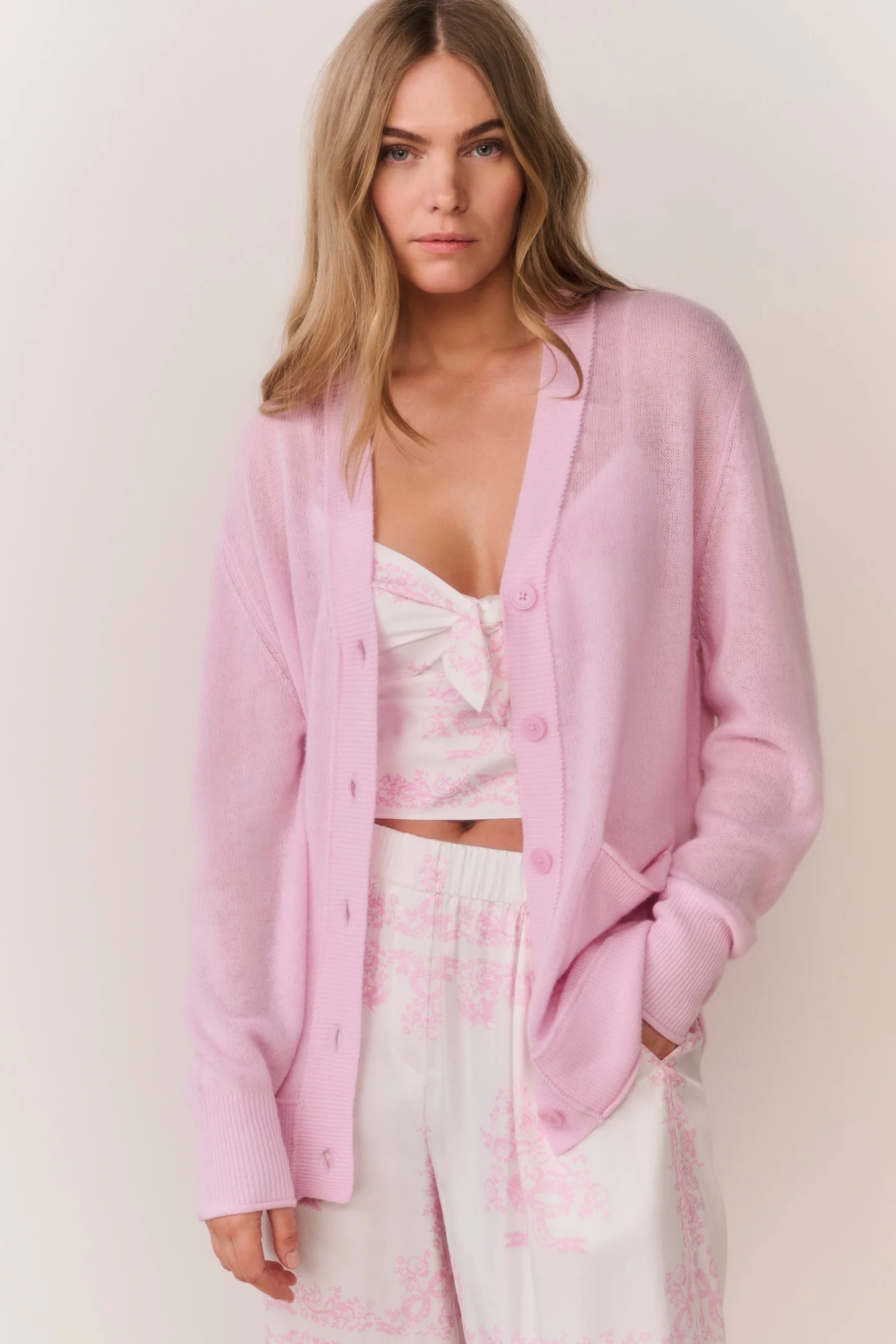 Cardigan de Cachemira Ligero Applene