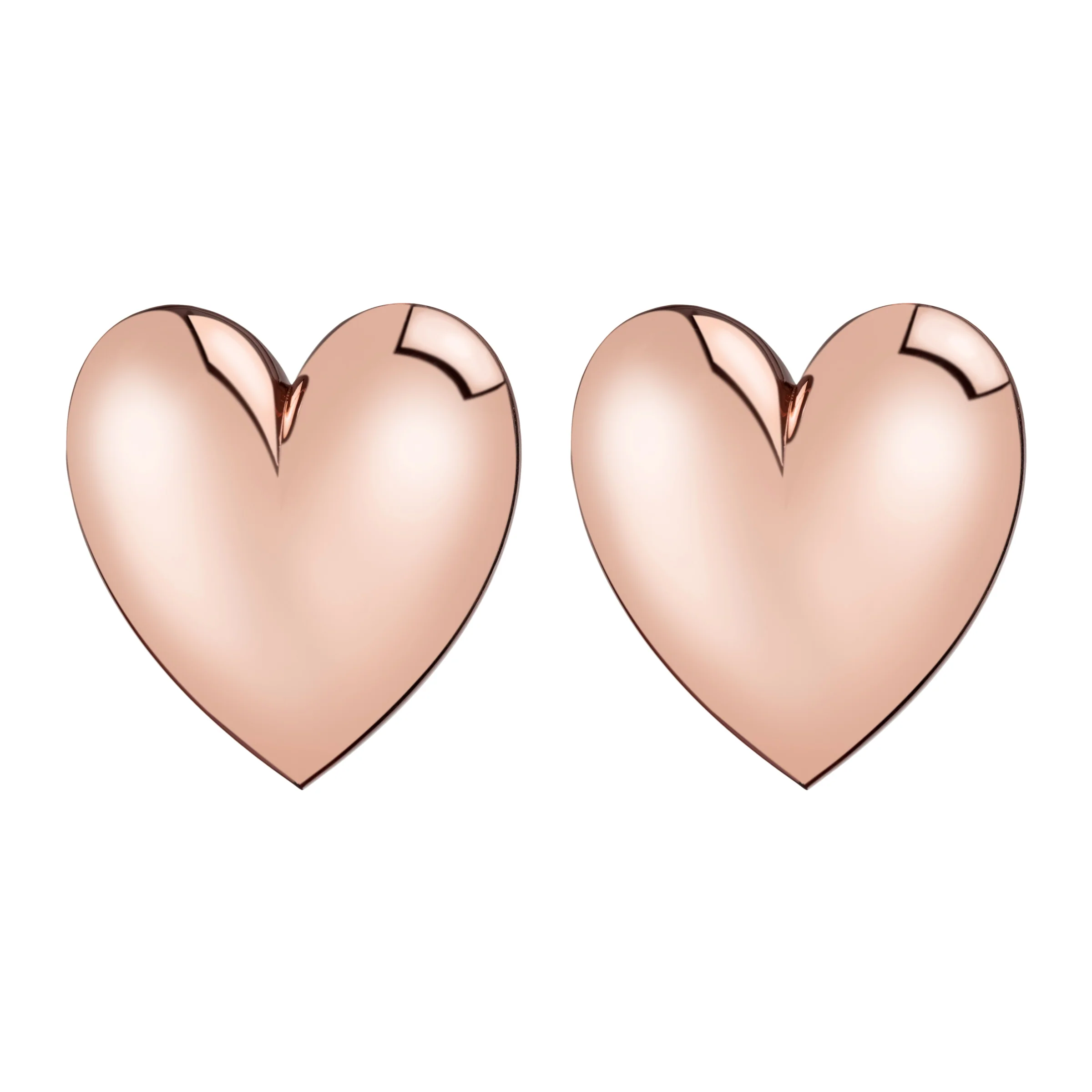 Auriculares de pendiente de corazón abultado Jennifer Fisher X Loveshackfancy