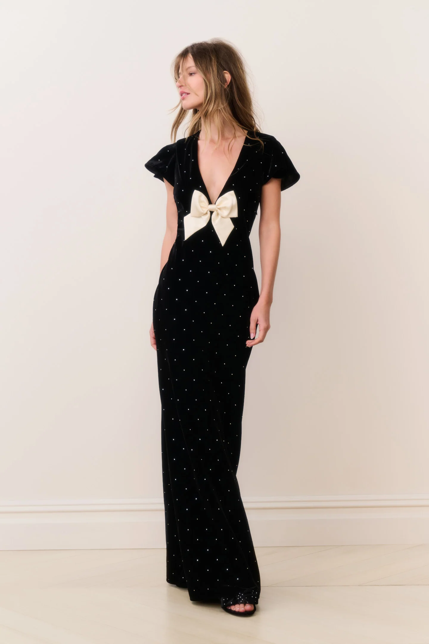 Vestido Maxi de Terciopelo Melora