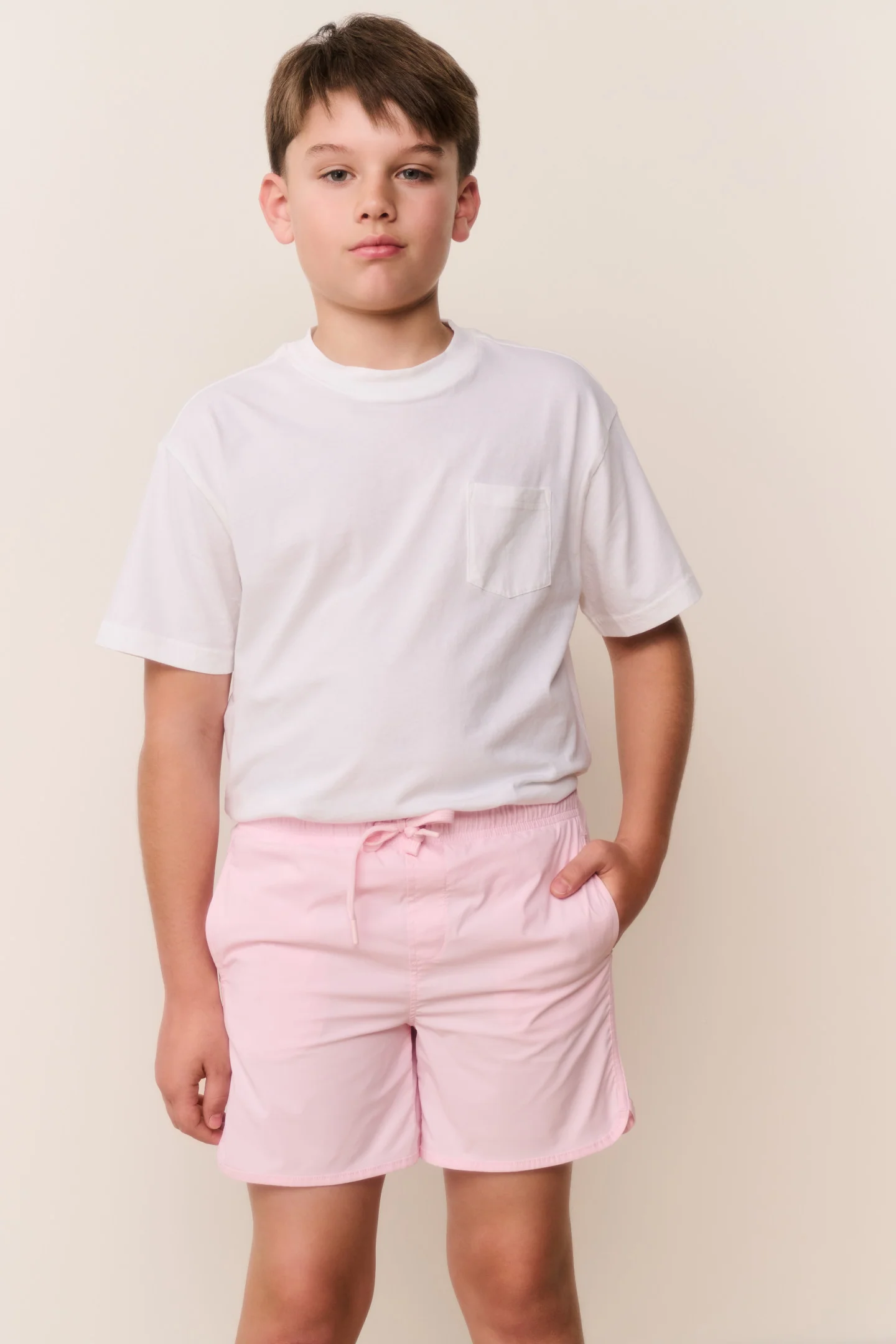 Pantalones cortos de baño para niños rosa