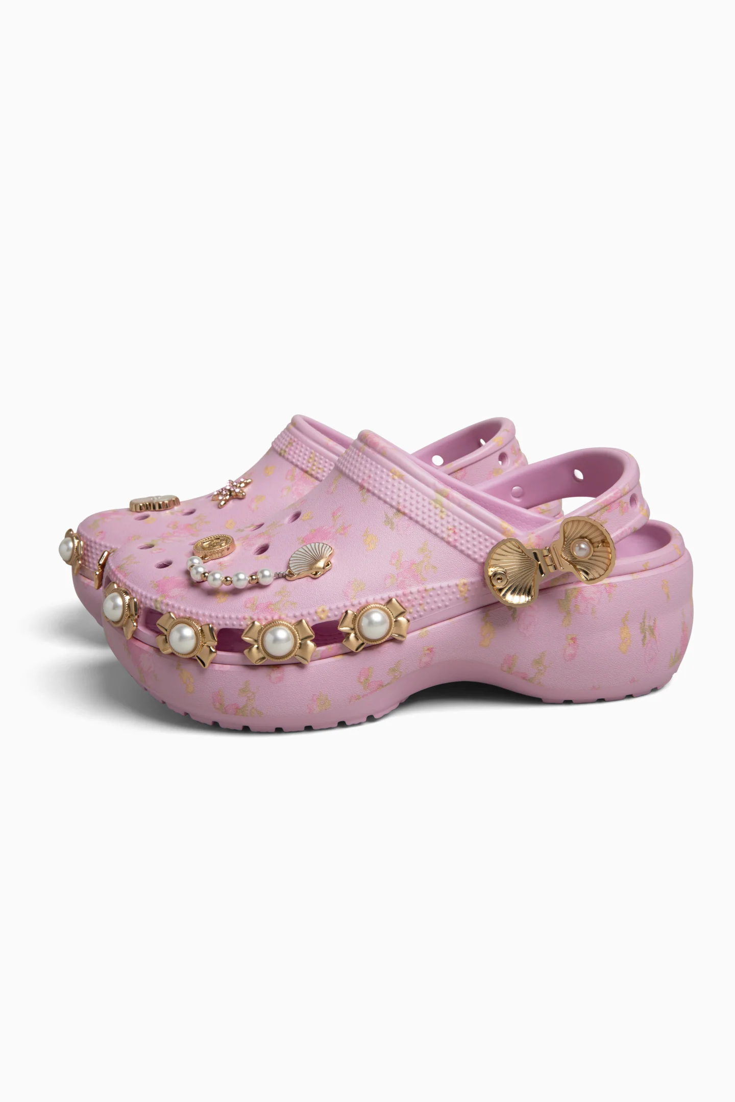 Zapatos plataforma clásicos LoveShackFancy x Crocs