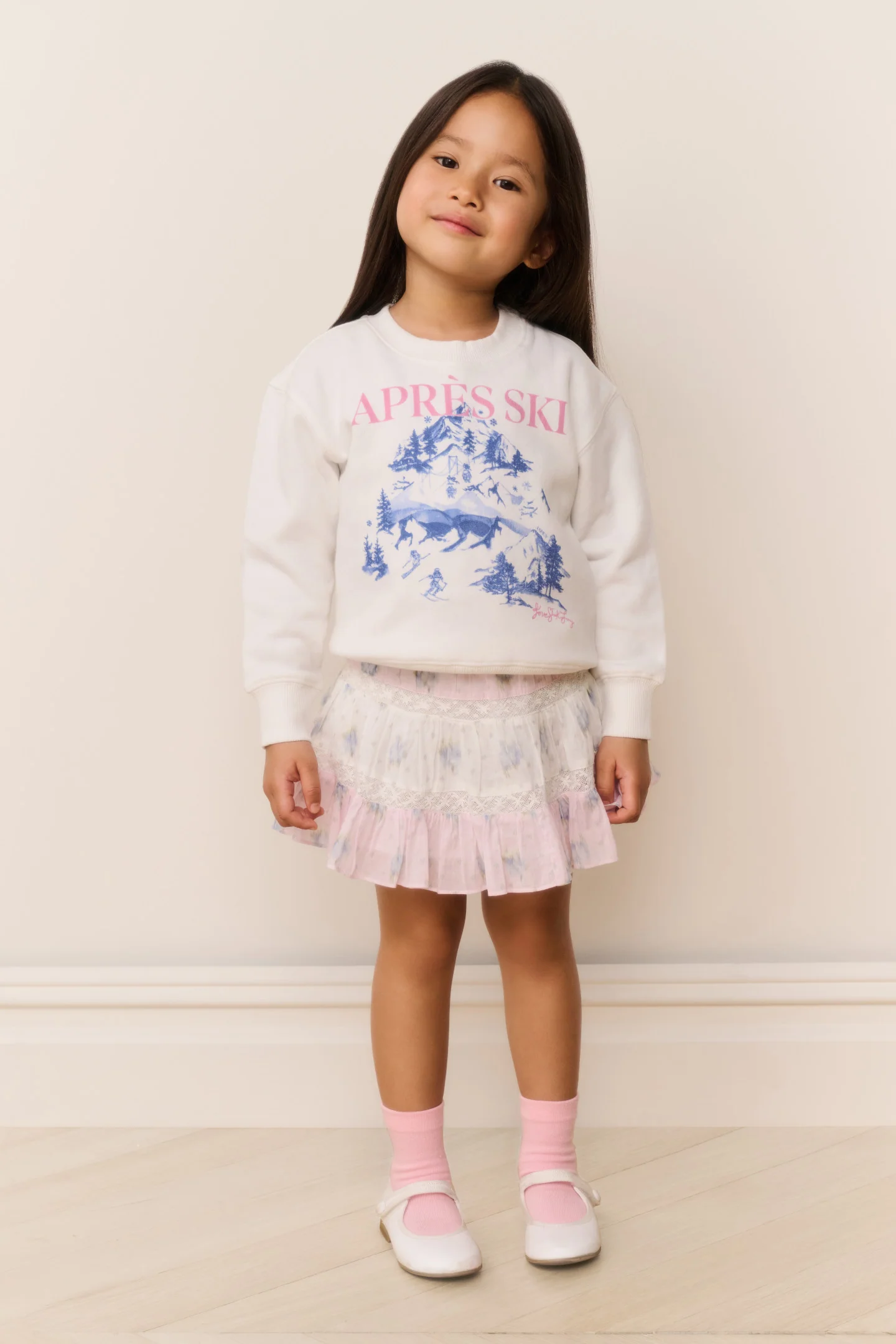Chaqueta de esquí de amatista para niñas pequeñas