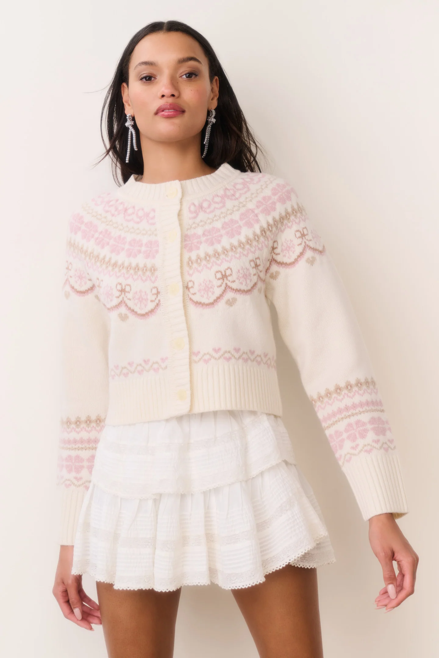 Chaleco de punto Fair Isle de lana Shantae