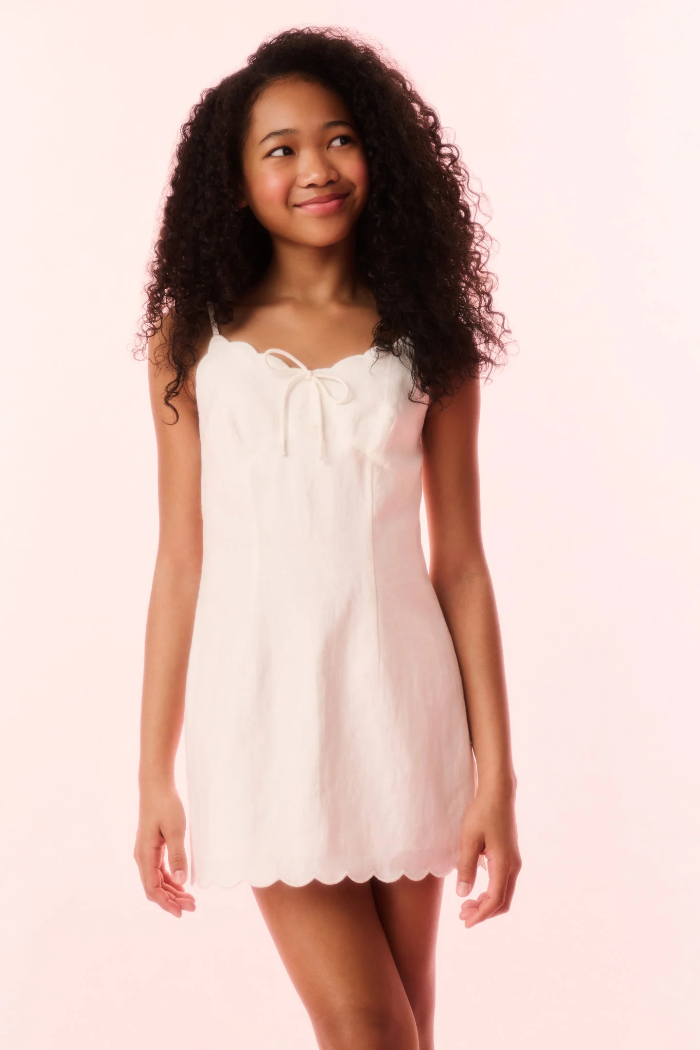 Vestido corto de lino Sydelia para niñas