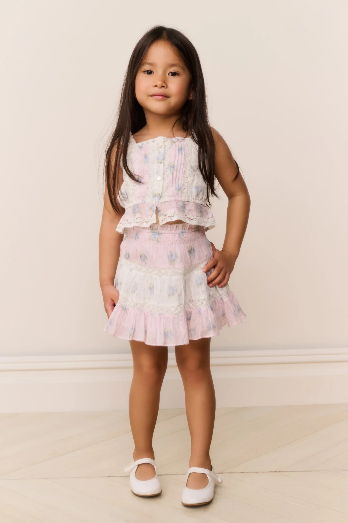 Falda con estampado mixto para niñas Raf