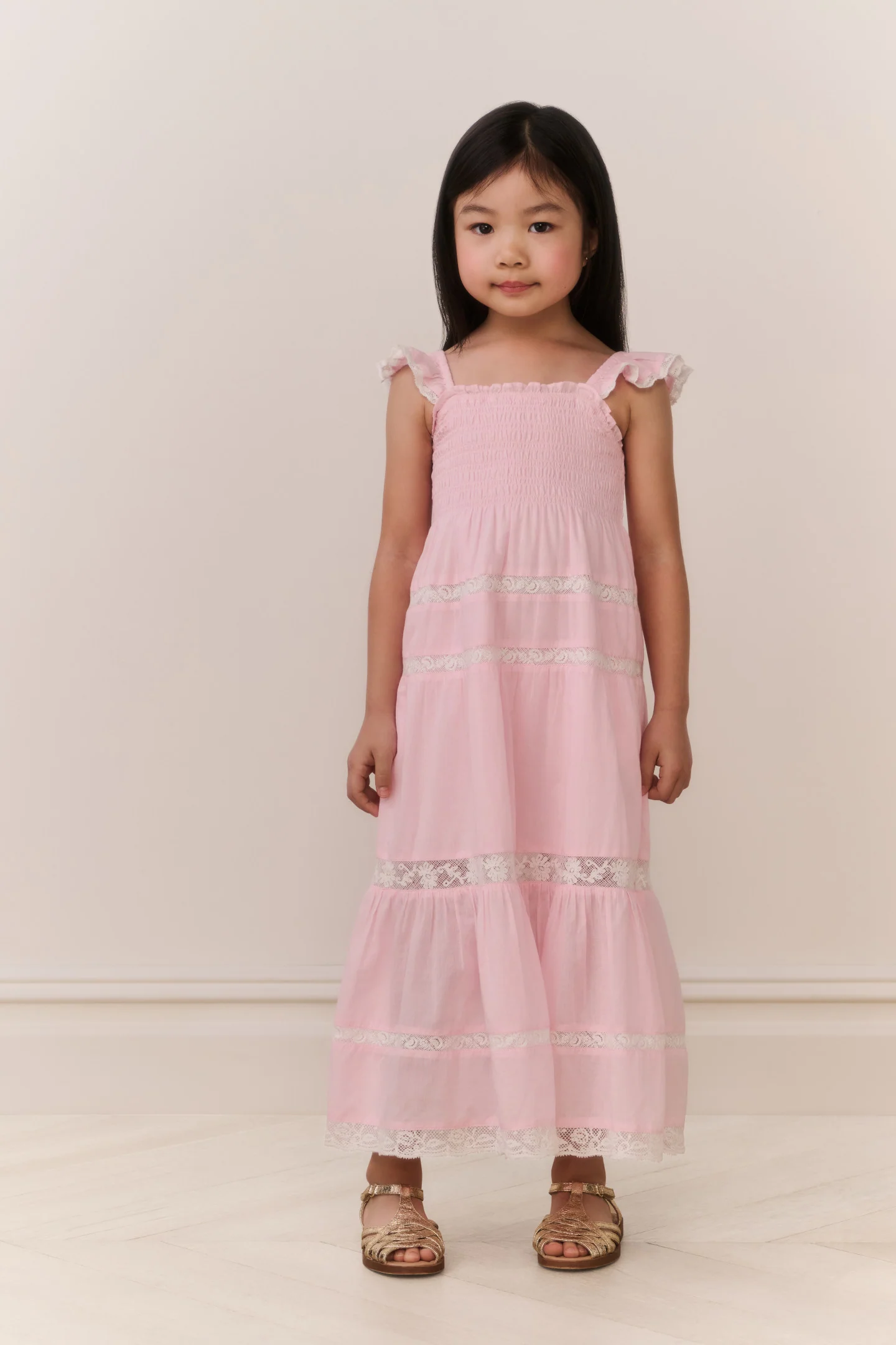 Vestido maxi de algodón para niñas Rhiannon