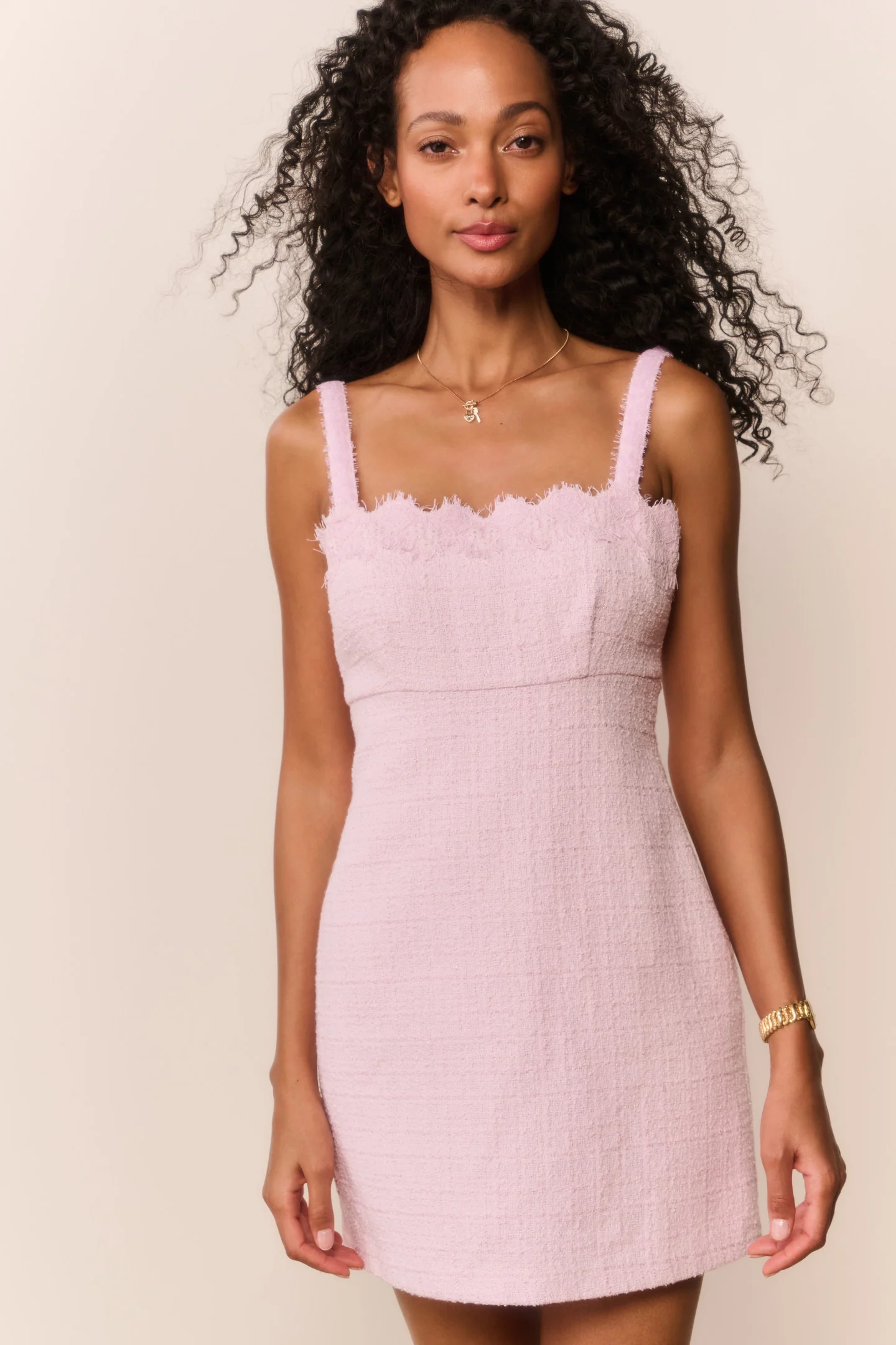 Vestido Mini de Lino con Tafetán Willamina