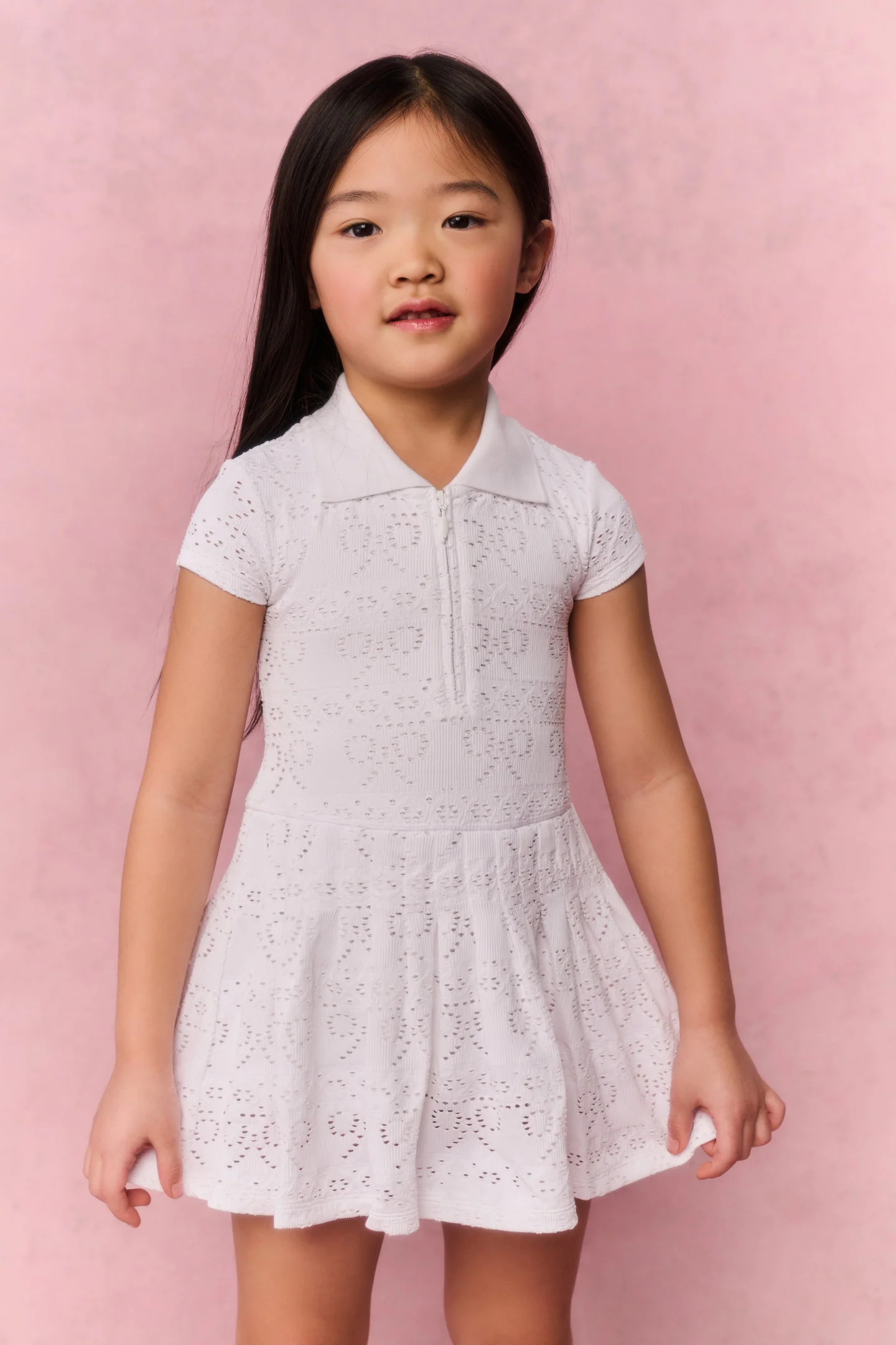 Vestido Activo con Ojales para Niñas
