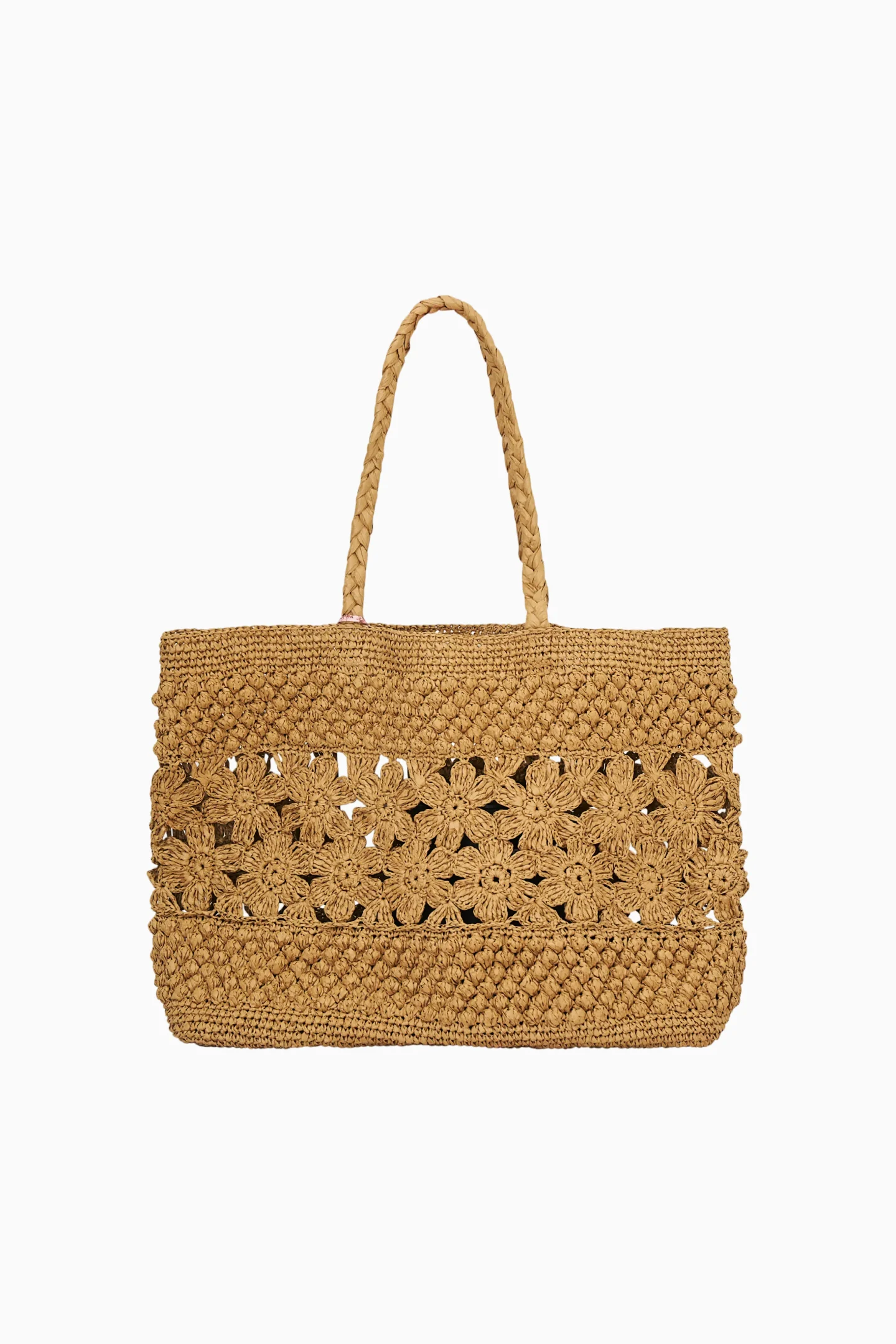 Bolso de paja floral Sharlo