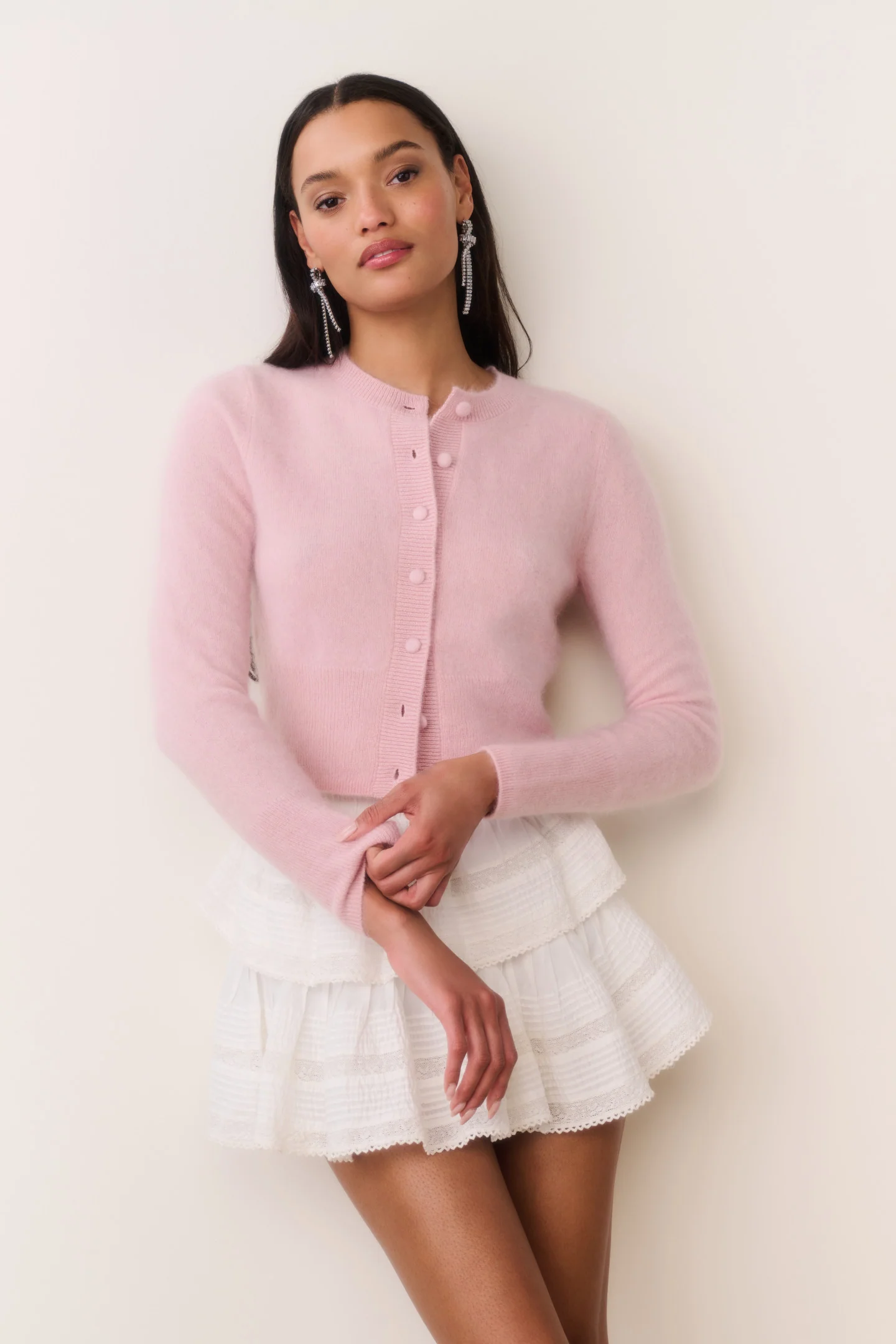 Cardigan de cachemira ajustado Adeanne