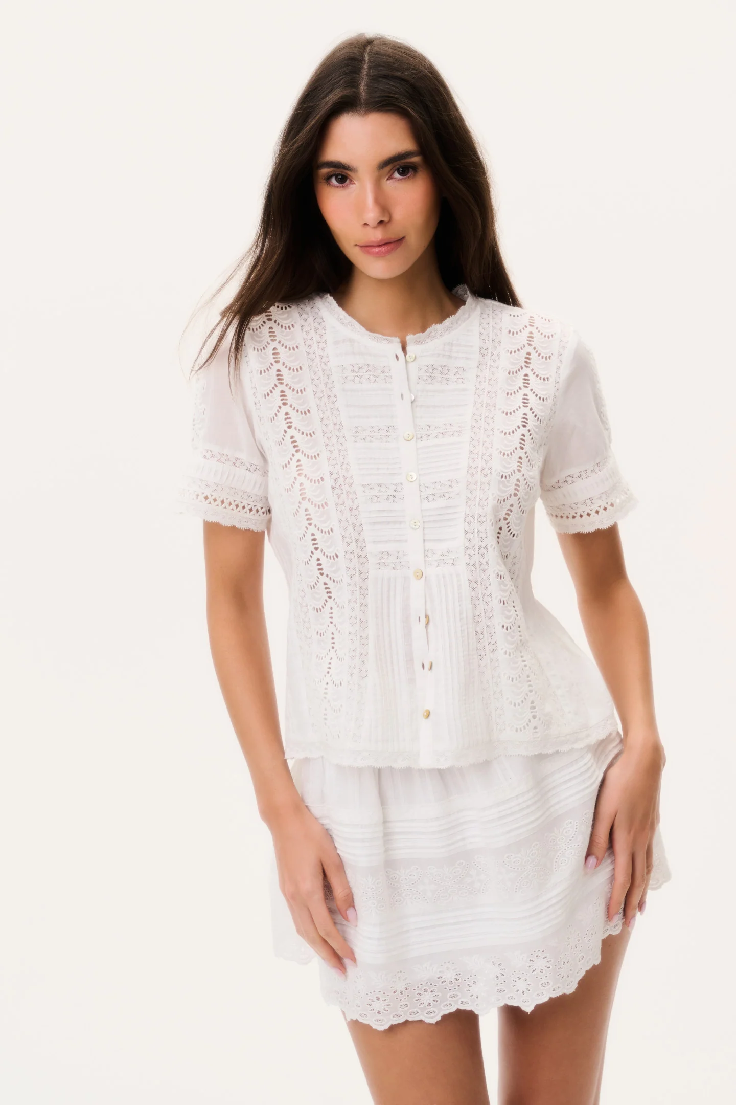 Camiseta Victoriana de Algodón Ciela