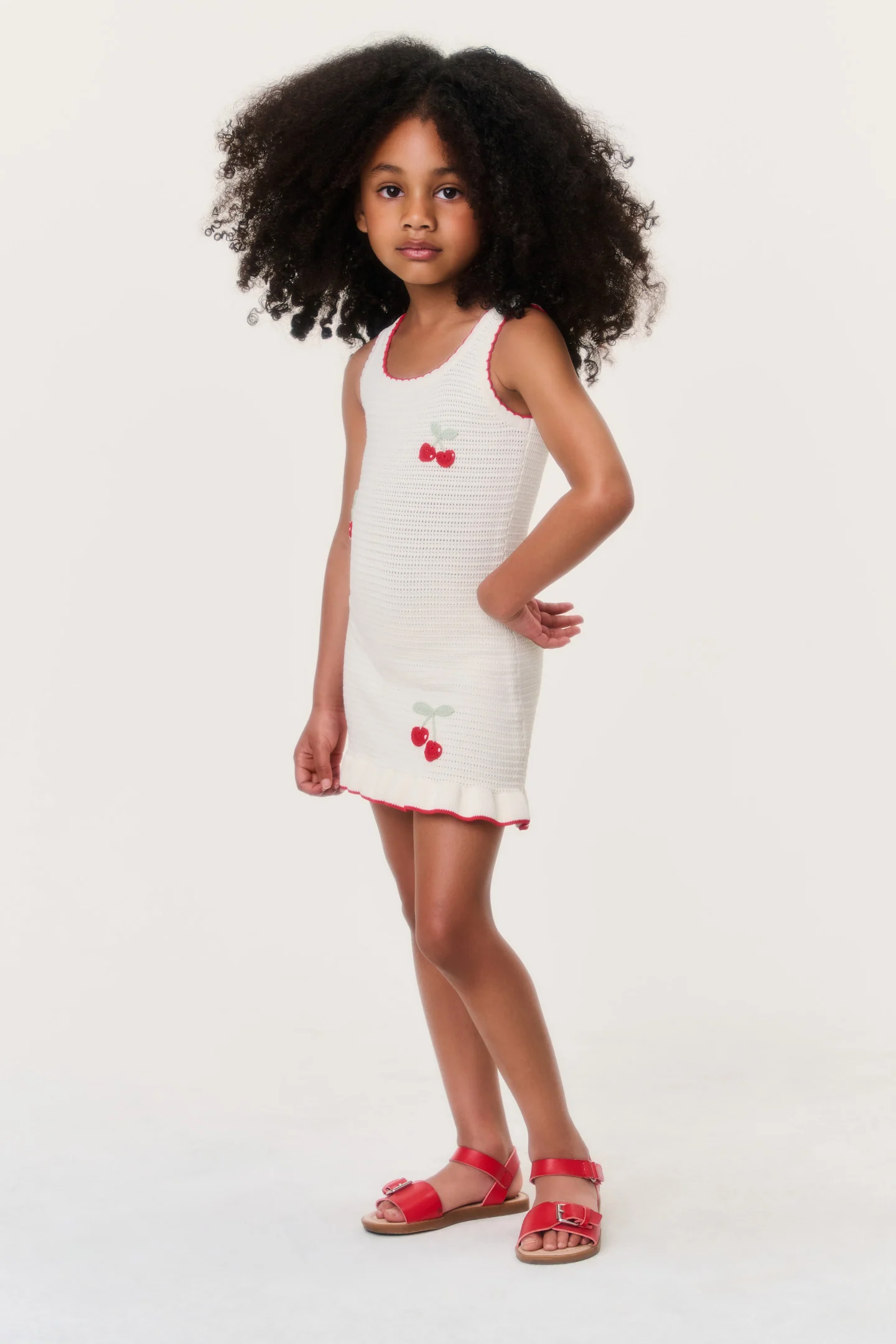 Vestido de Cereza Ottie para Niñas Pequeñas
