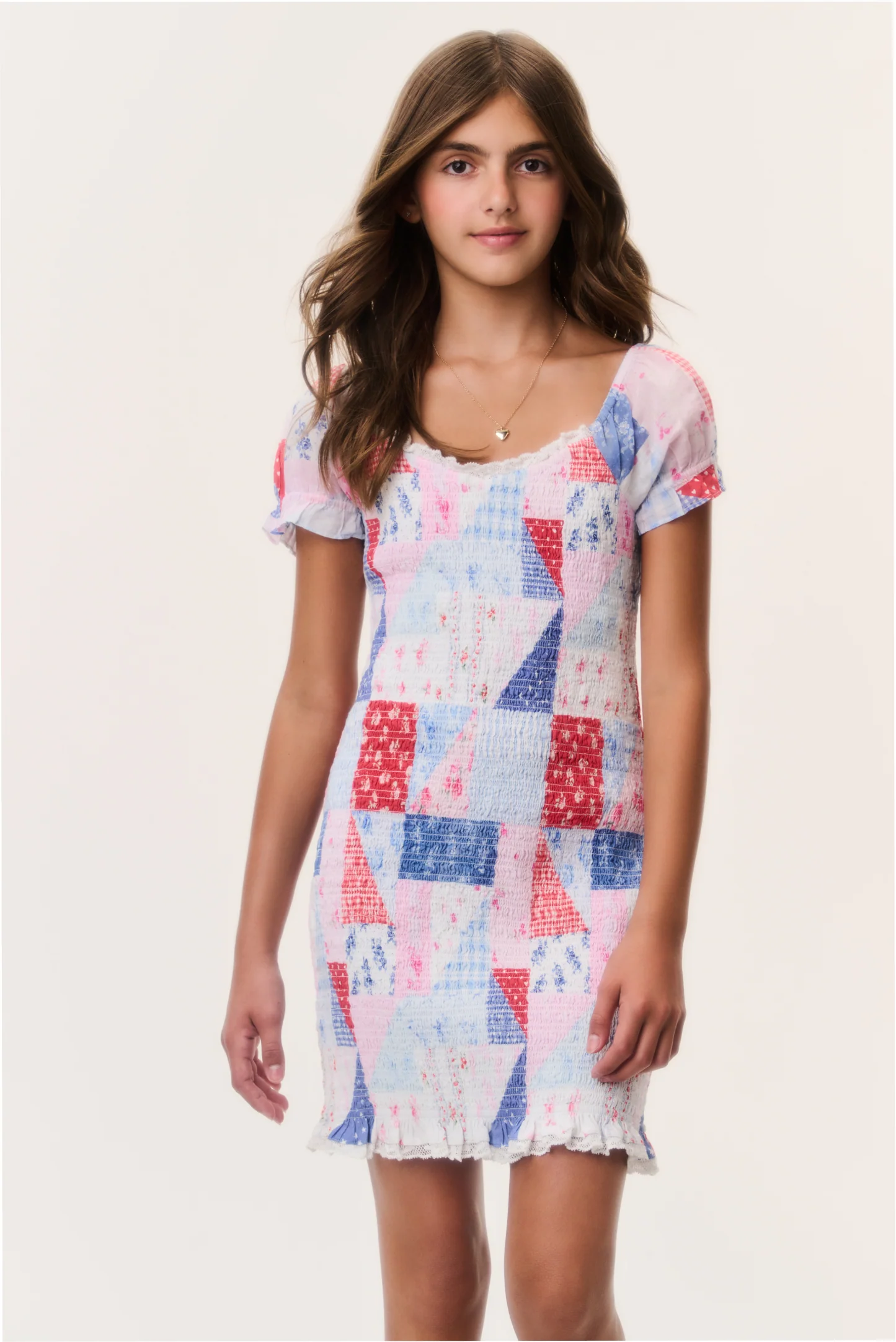 Vestido Mini Patchwork Tween Solier