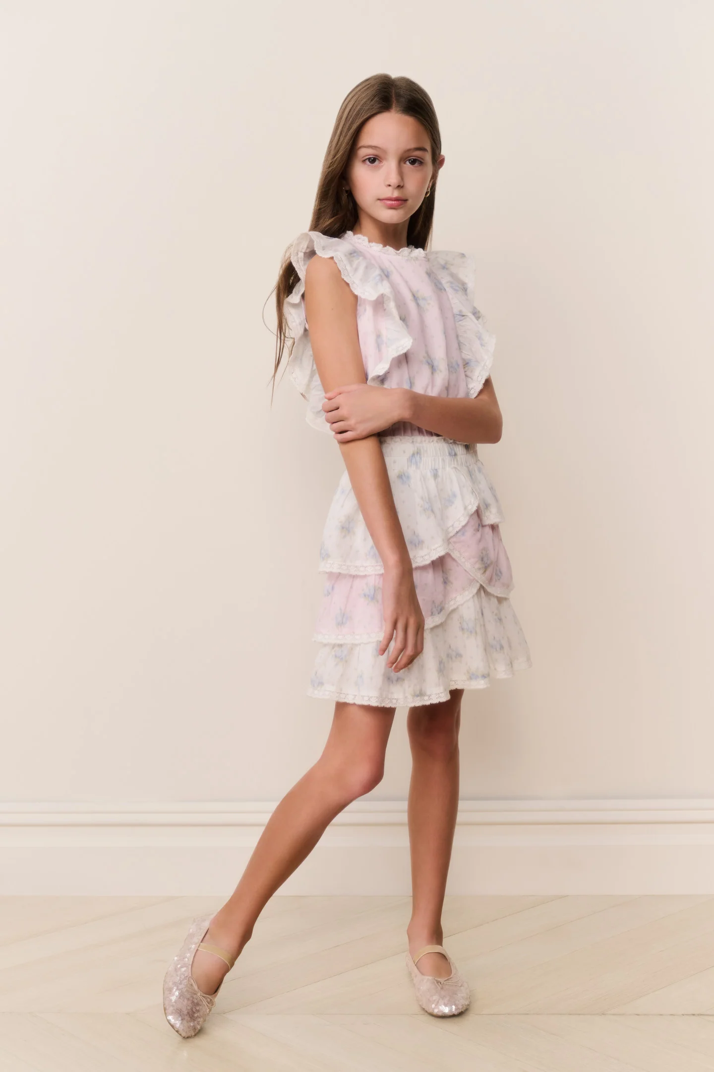 Vestido con estampado mixto Tween Decker