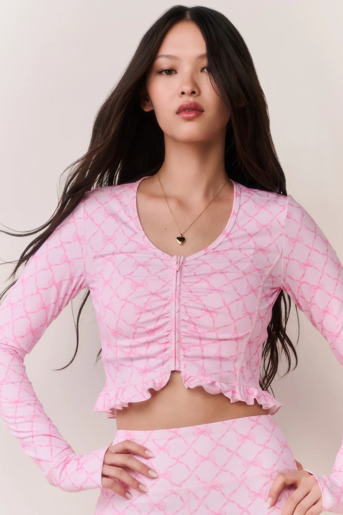 Top Activo con Cremallera y Estampado Medway
