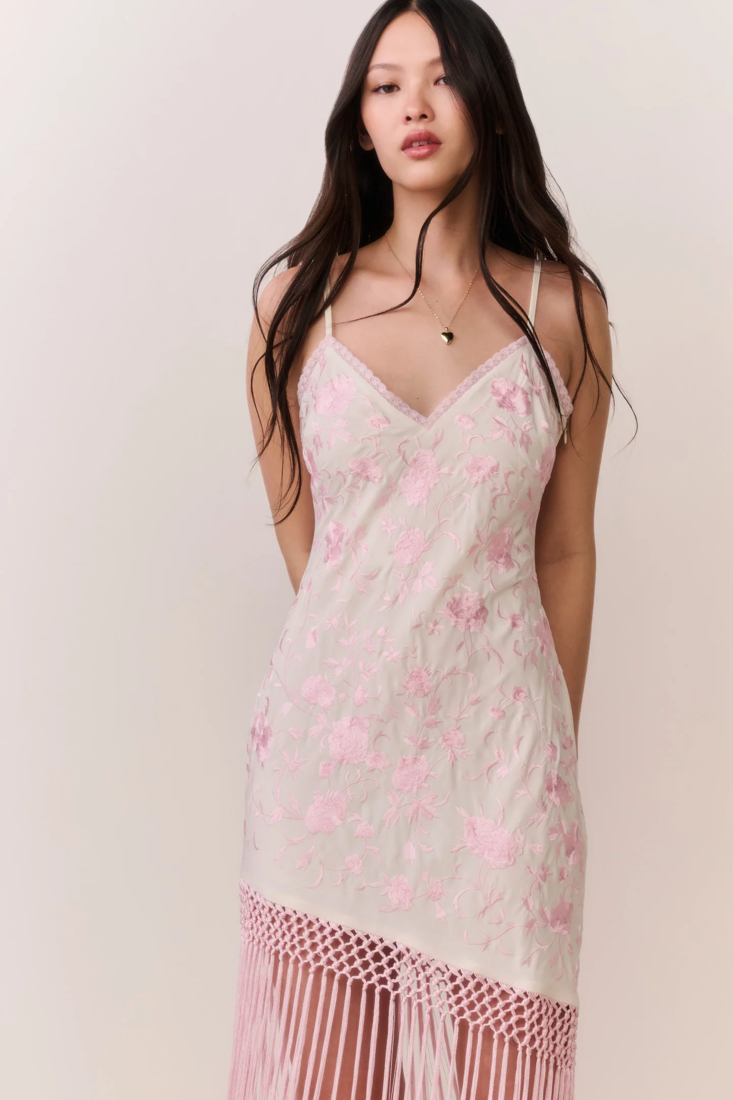 Vestido Maxi con Borlas Floral Evalette