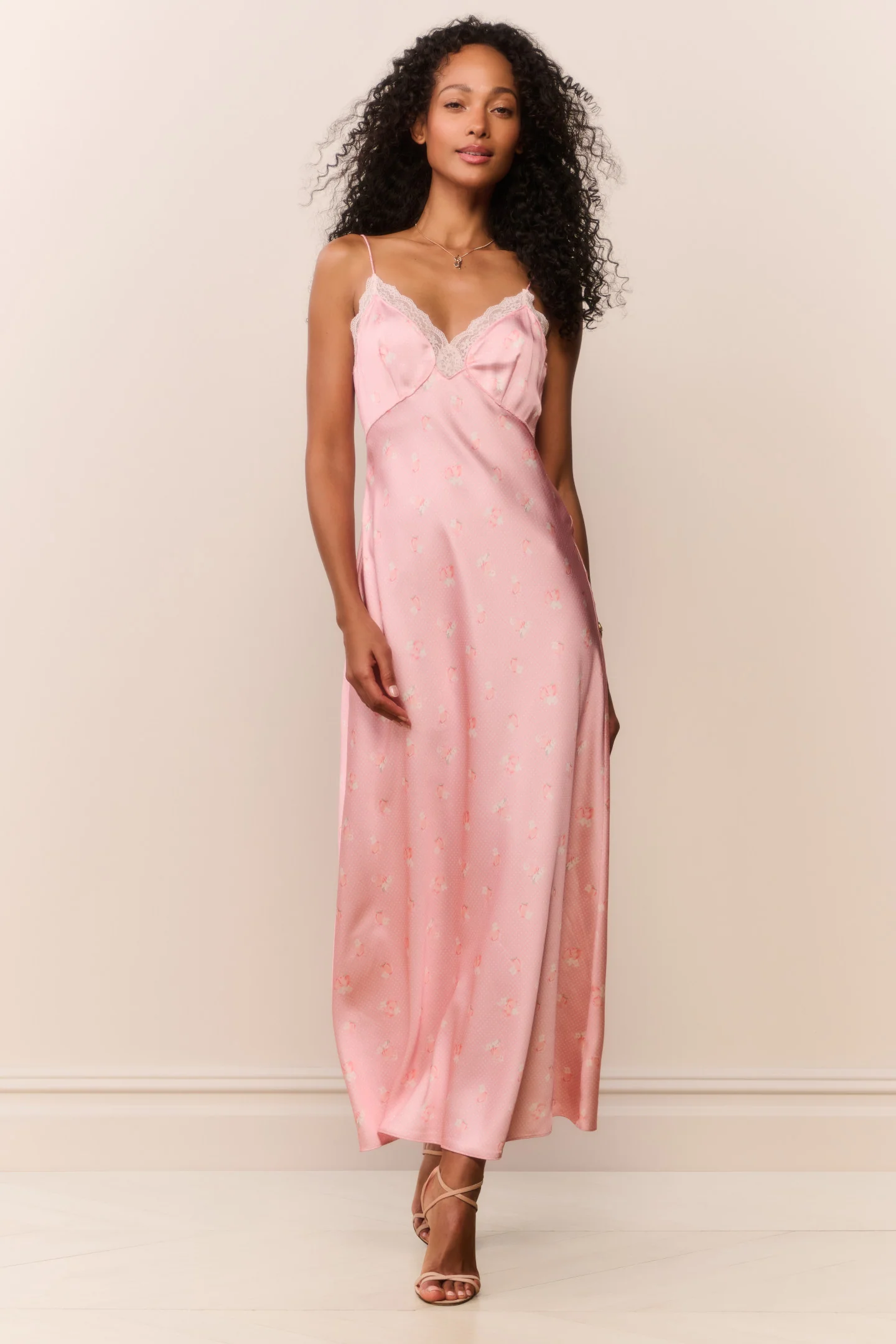 Vestido Maxi de Pompones Melocotón Manuela