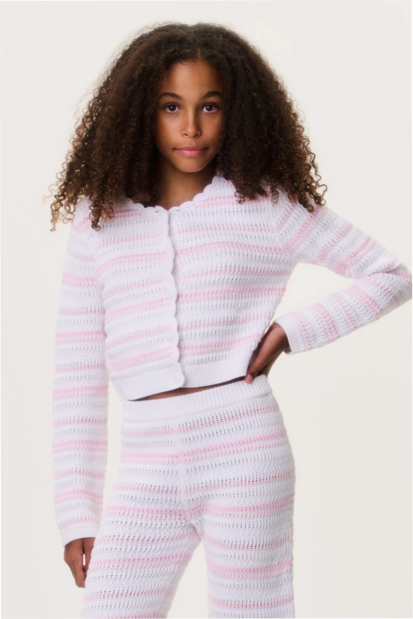 Cardigan de ganchillo Tween Amarilly