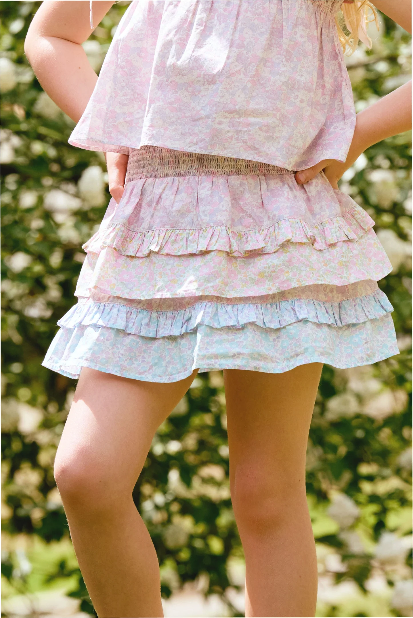 Creado con telas Liberty, falda para niñas Billie