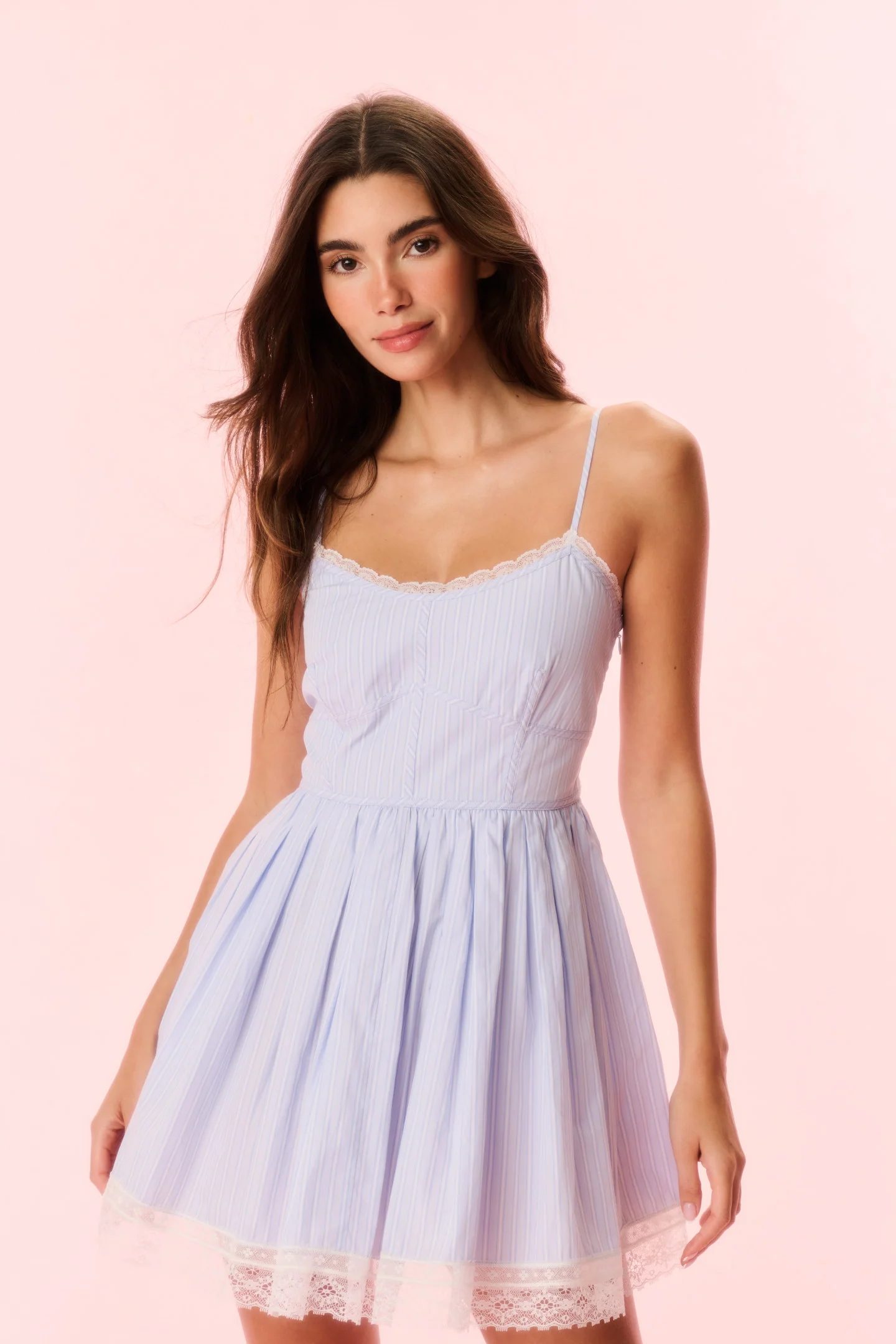 Vestido mini de piqué de algodón Harrisine