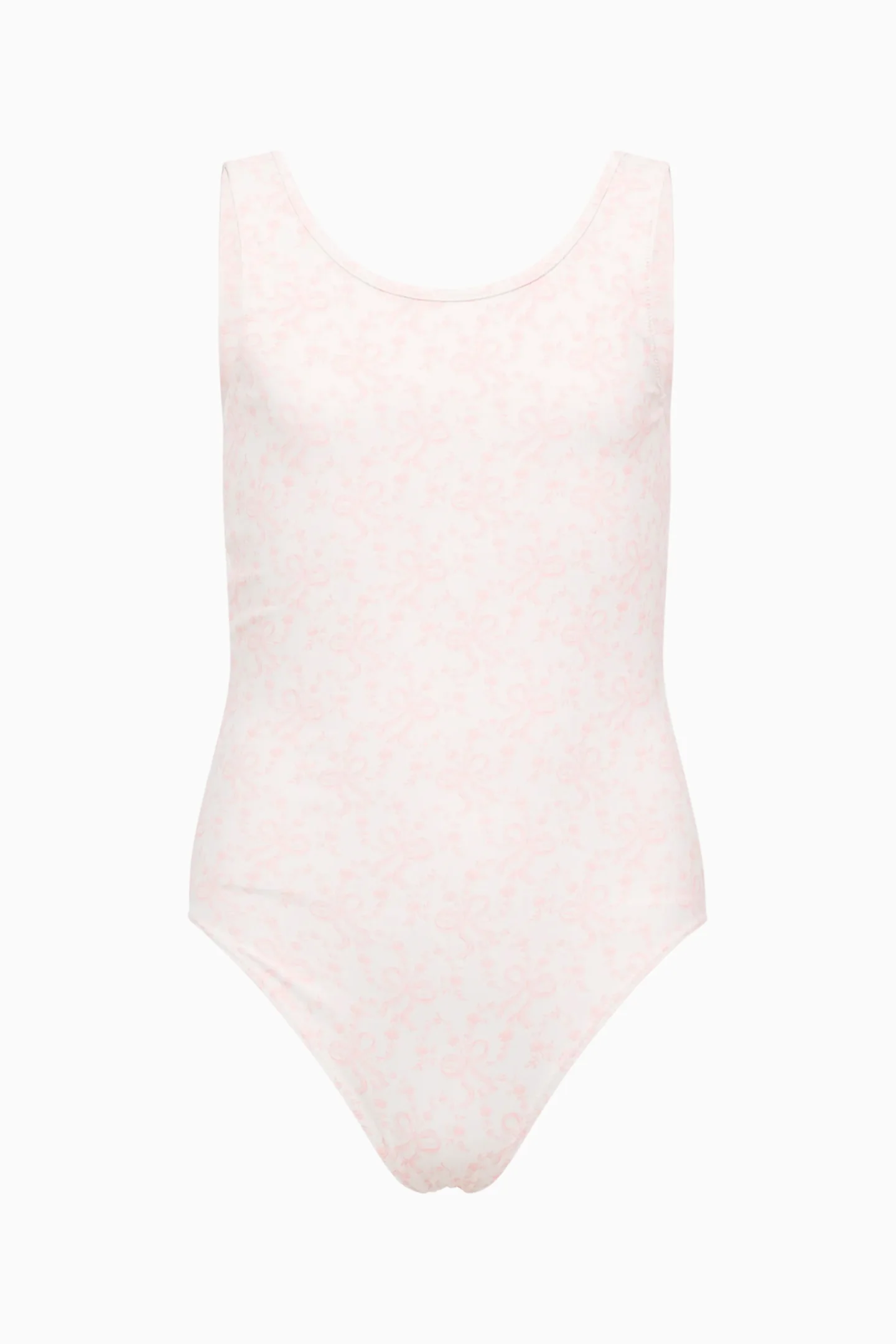 Traje de baño con estampado de lazo para niñas pequeñas Aldora
