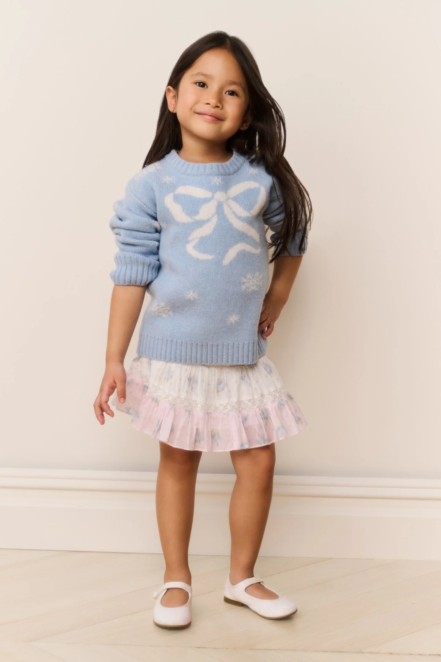 Chaqueta de lana Mintley para niñas pequeñas