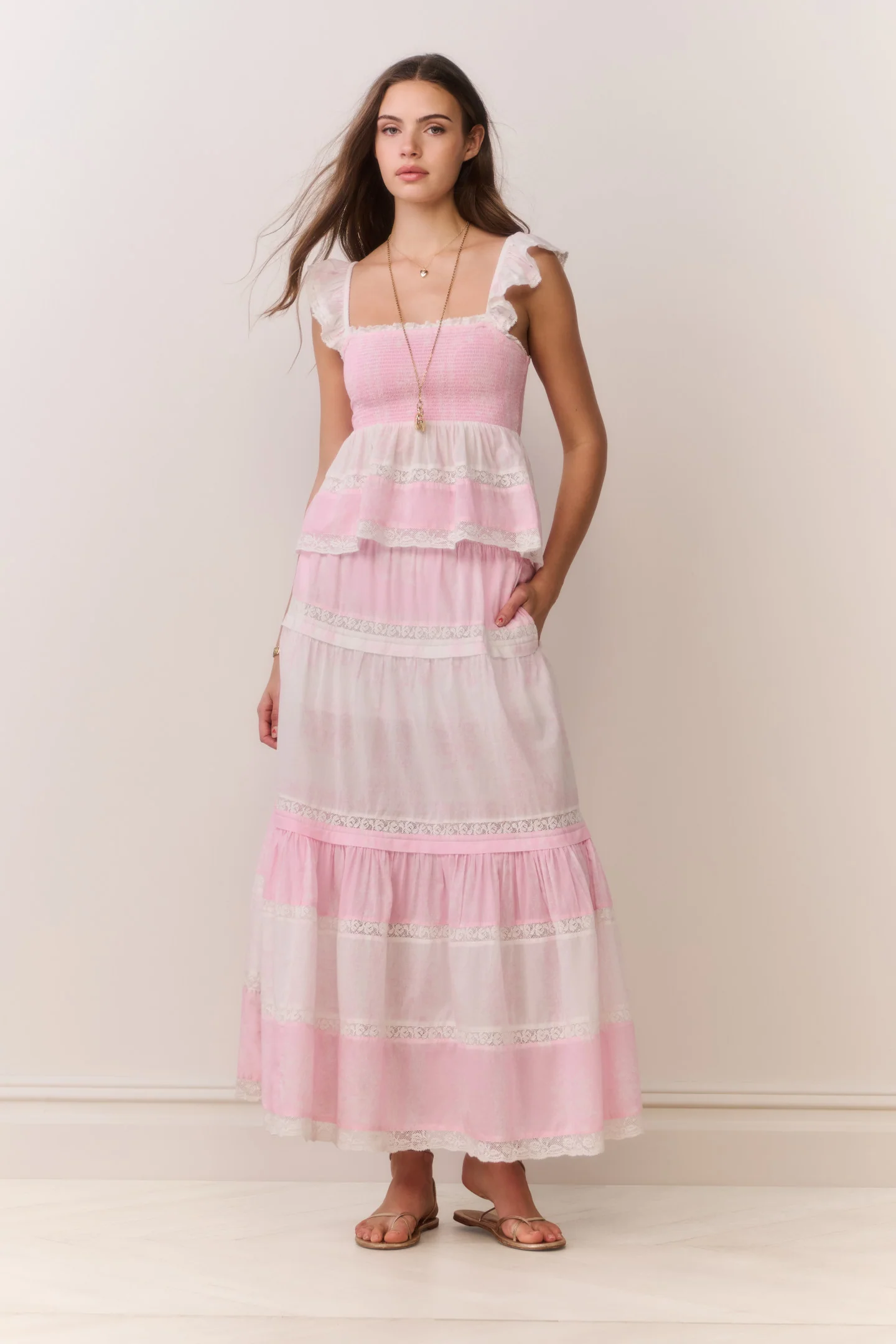 Falda maxi estampada Phia