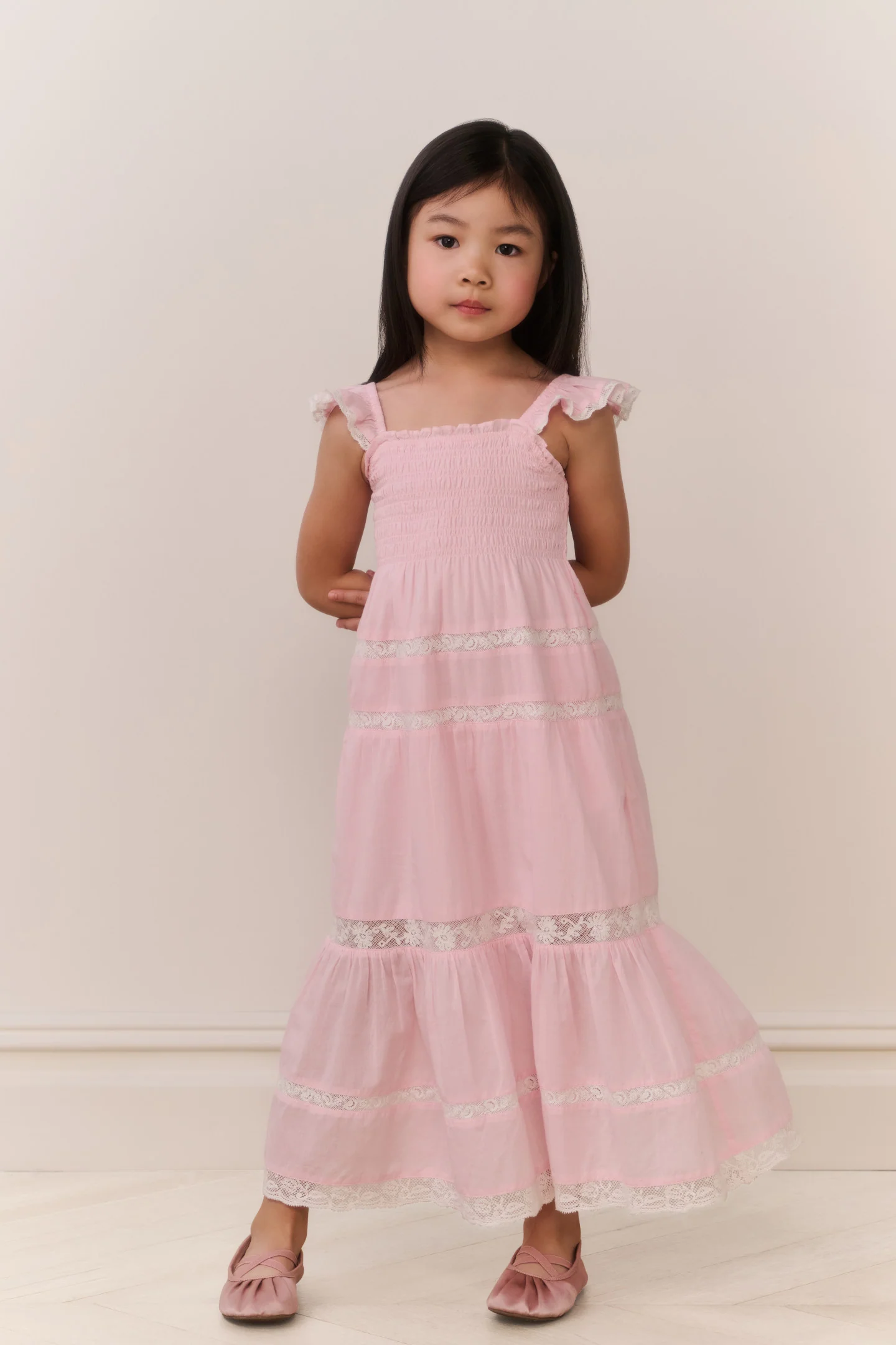 Vestido maxi de algodón para niñas Rhiannon