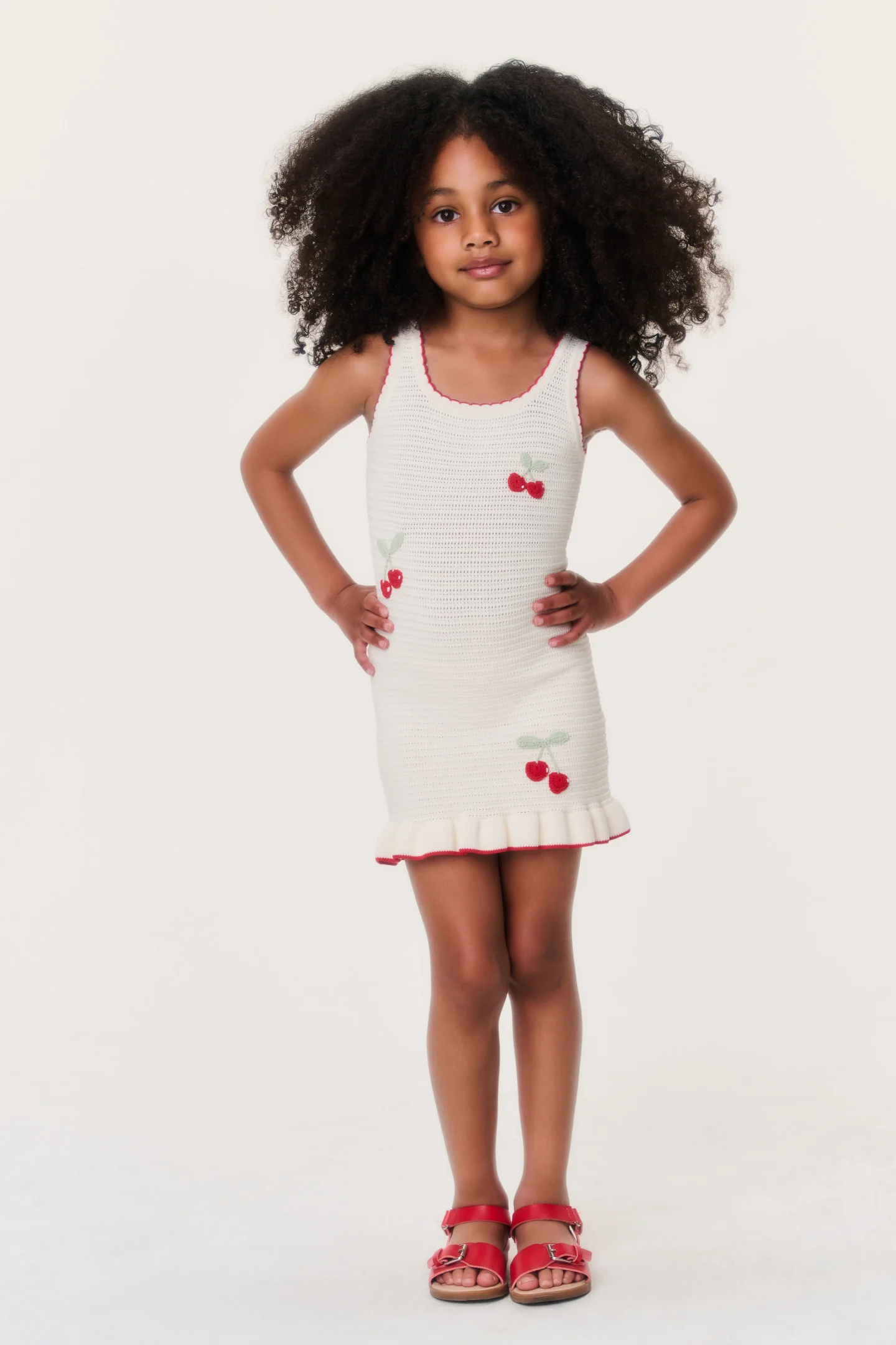 Vestido de Cereza Ottie para Niñas Pequeñas