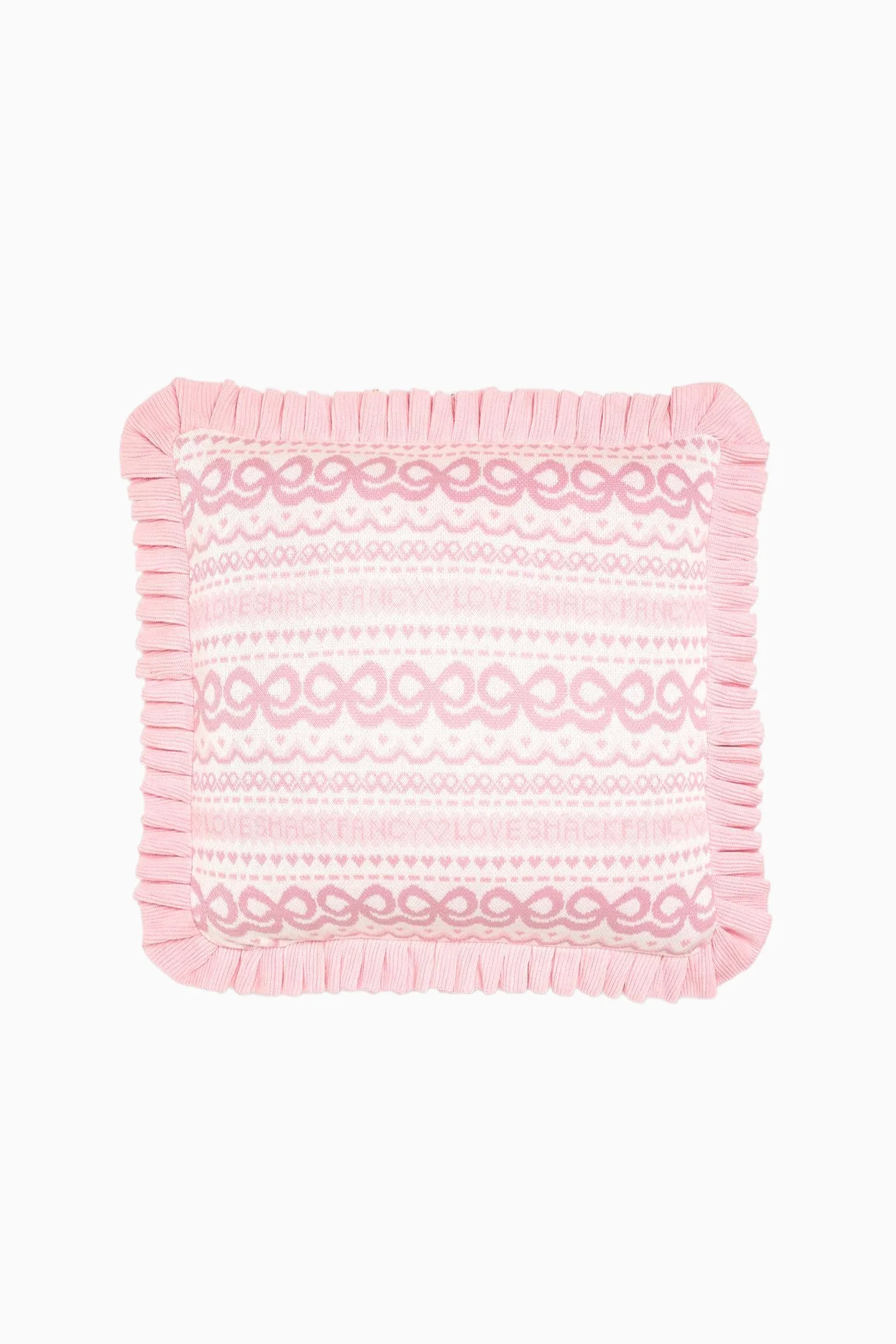 Almohada de Punto Jacquard Fair Isle