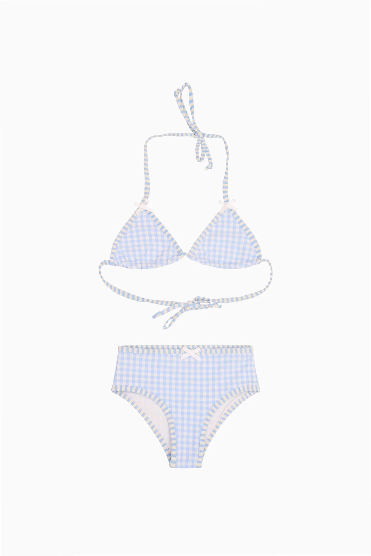Bikini de cuadros Finnie para niñas pequeñas