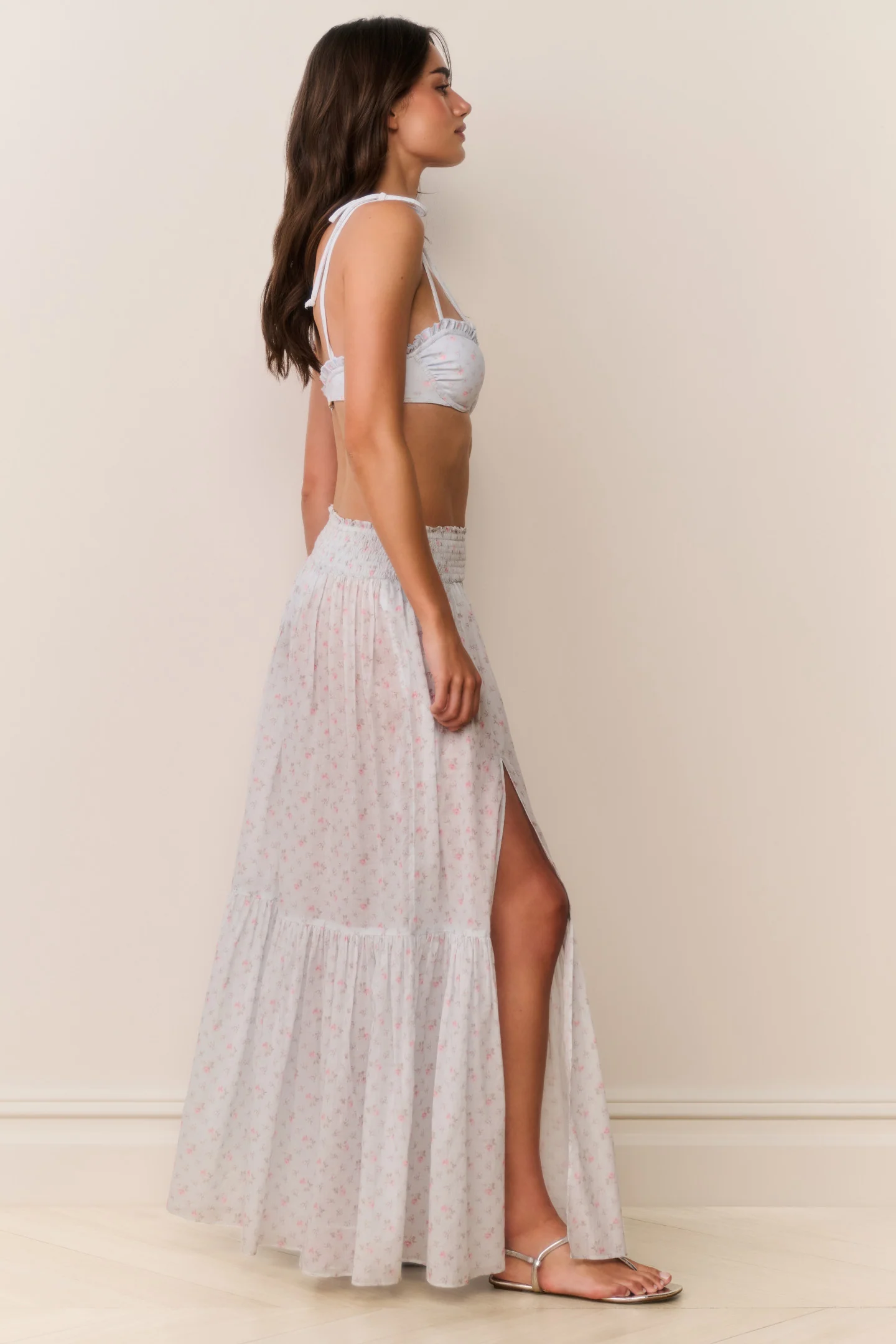 Falda tipo vestido maxi de algodón Umber