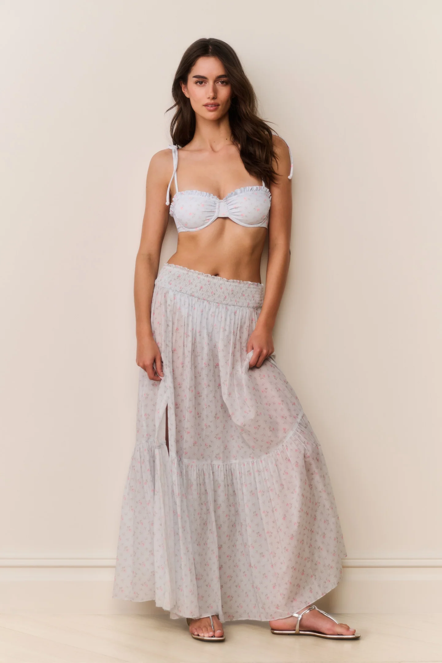 Falda tipo vestido maxi de algodón Umber