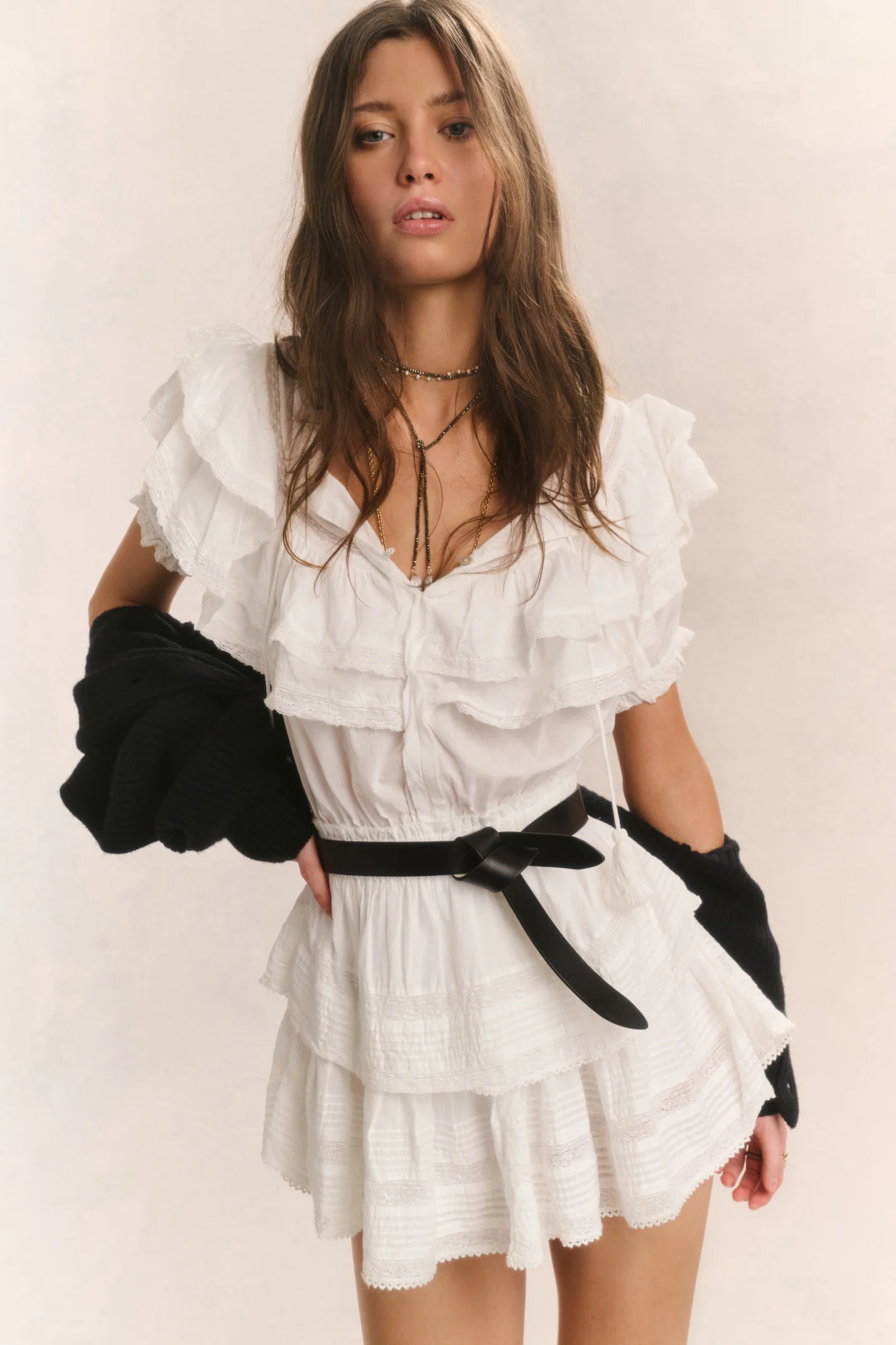 Vestido Heritage con Volantes de Algodón Liv