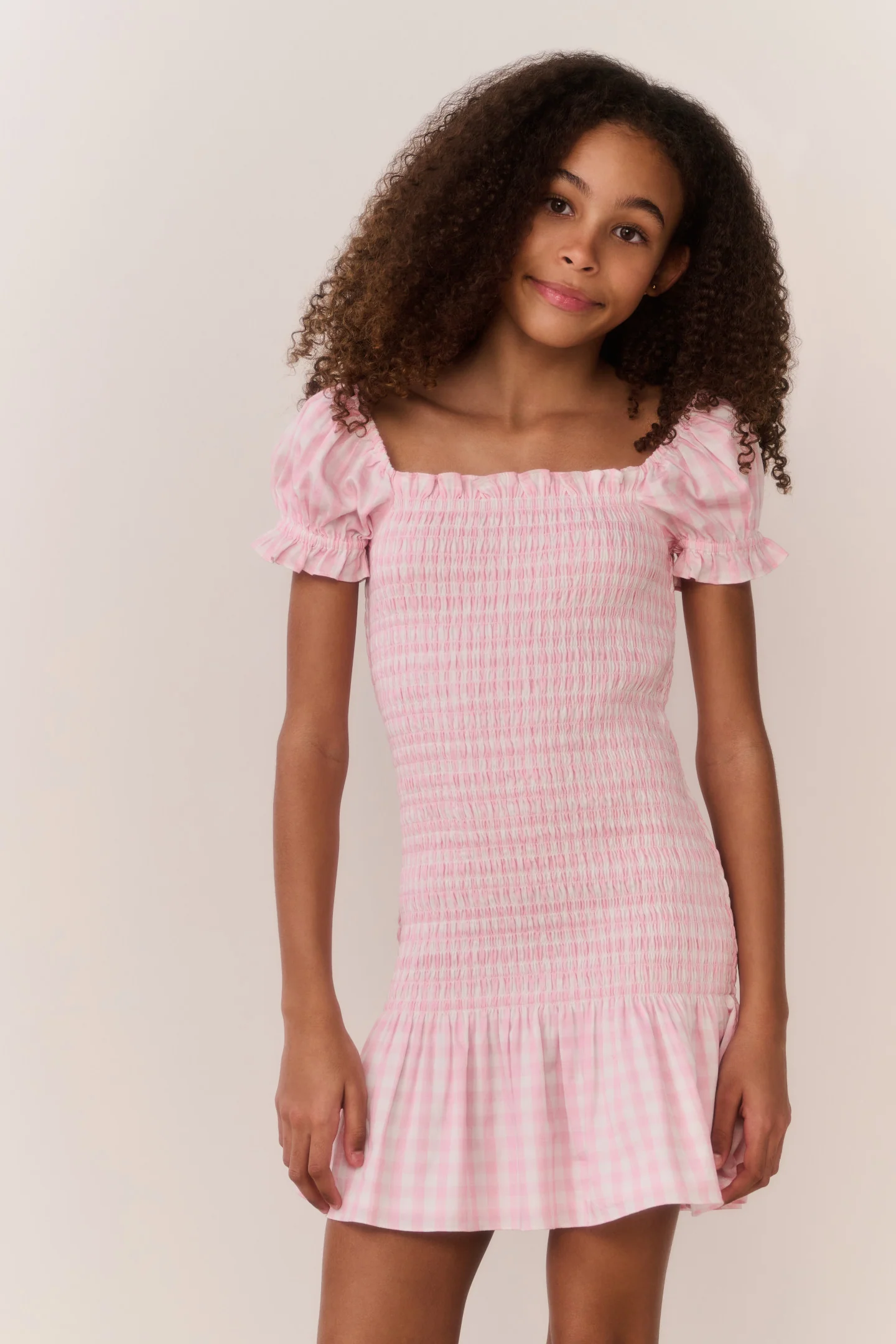 Vestido de Cuadros de Algodón Mosa Tween