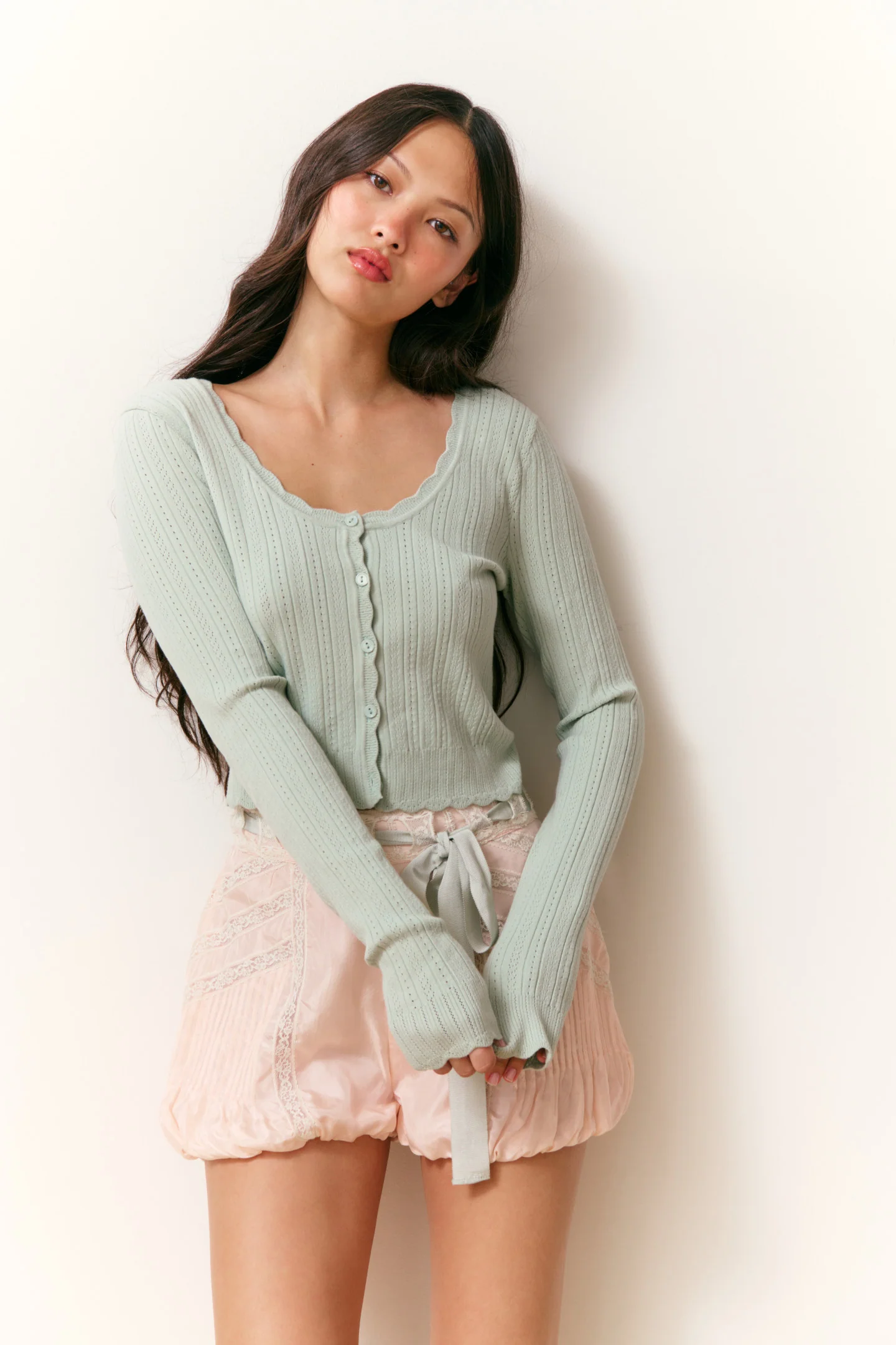 Cardigan Martti Stretch Pointelle